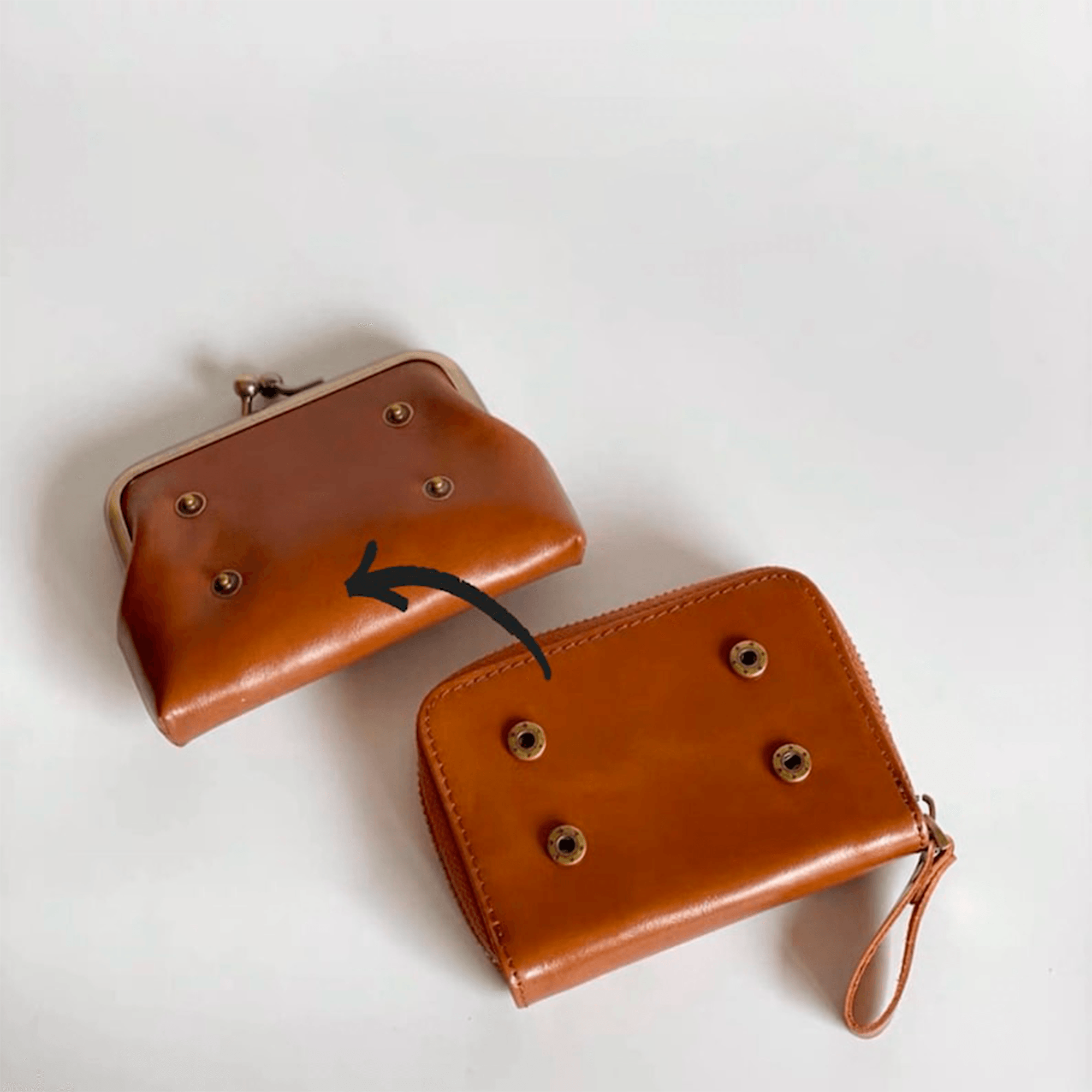 Vintage style women's leather wallet - Leather Shop Factory