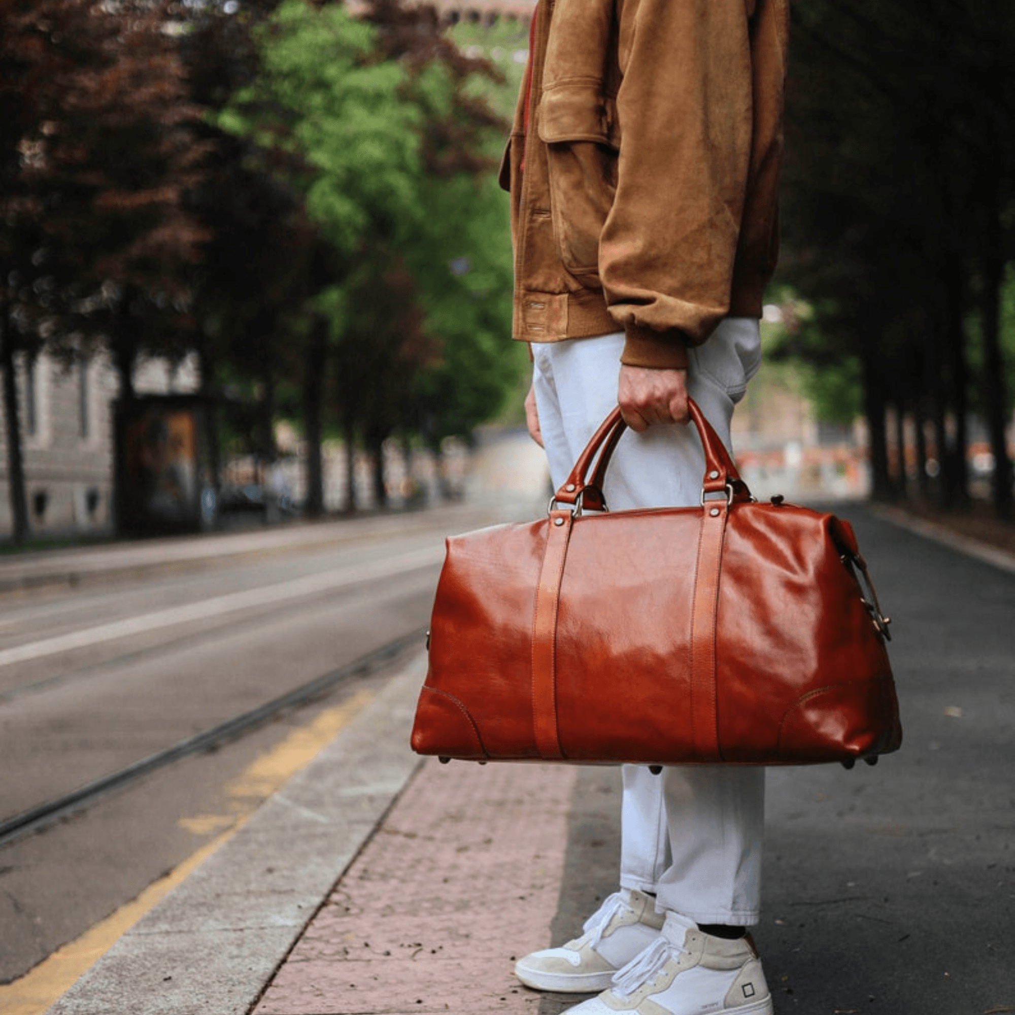 Ethereal Voyager Luxe Travel Bag - Leather Shop Factory