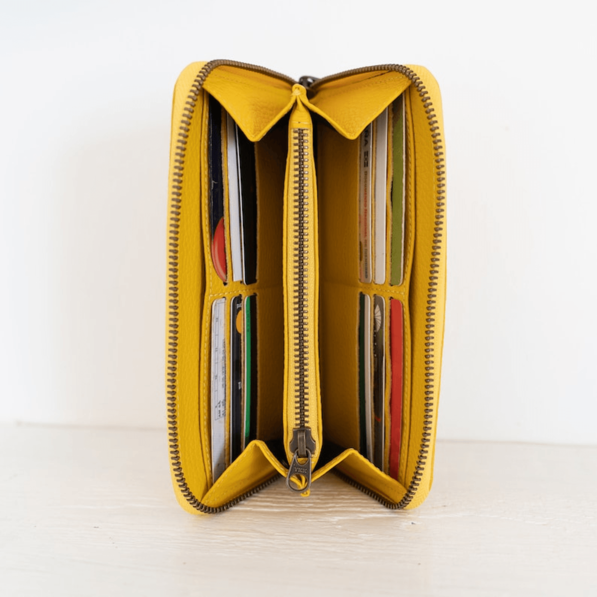 Leather Zip Wallet, Available in 5 colors! - Leather Shop Factory