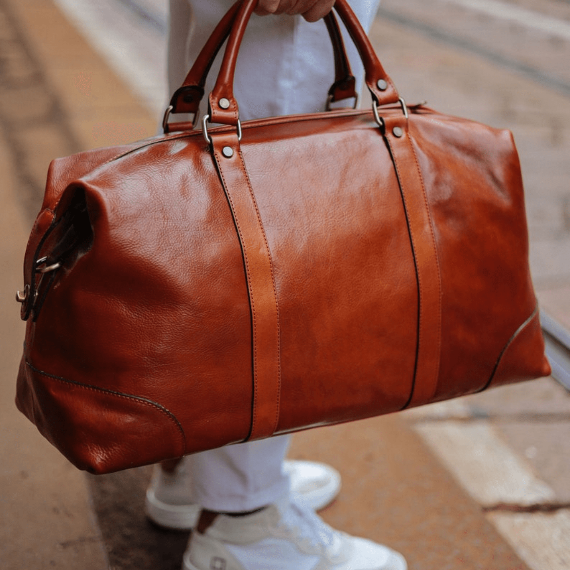 Ethereal Voyager Luxe Travel Bag - Leather Shop Factory