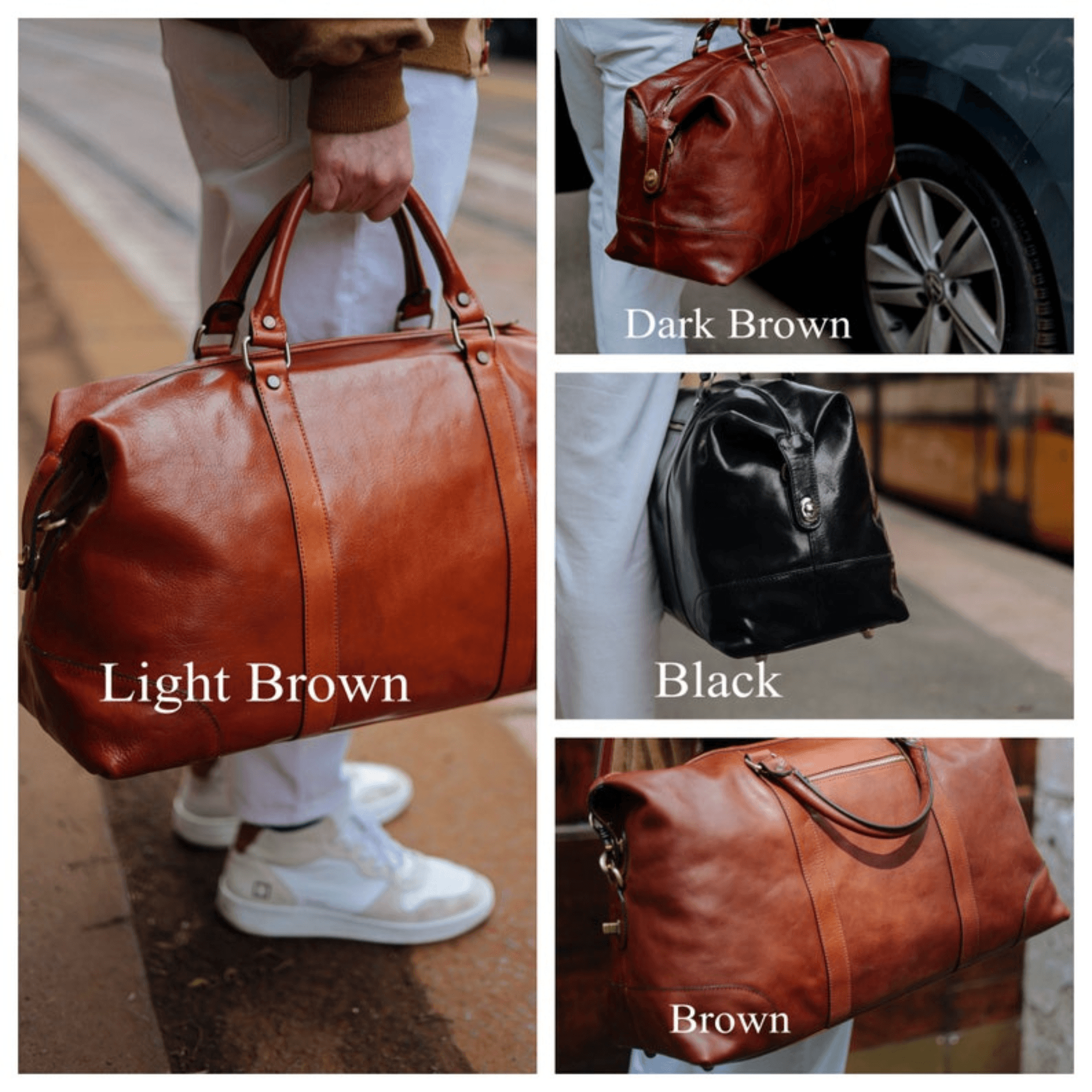 Ethereal Voyager Luxe Travel Bag - Leather Shop Factory