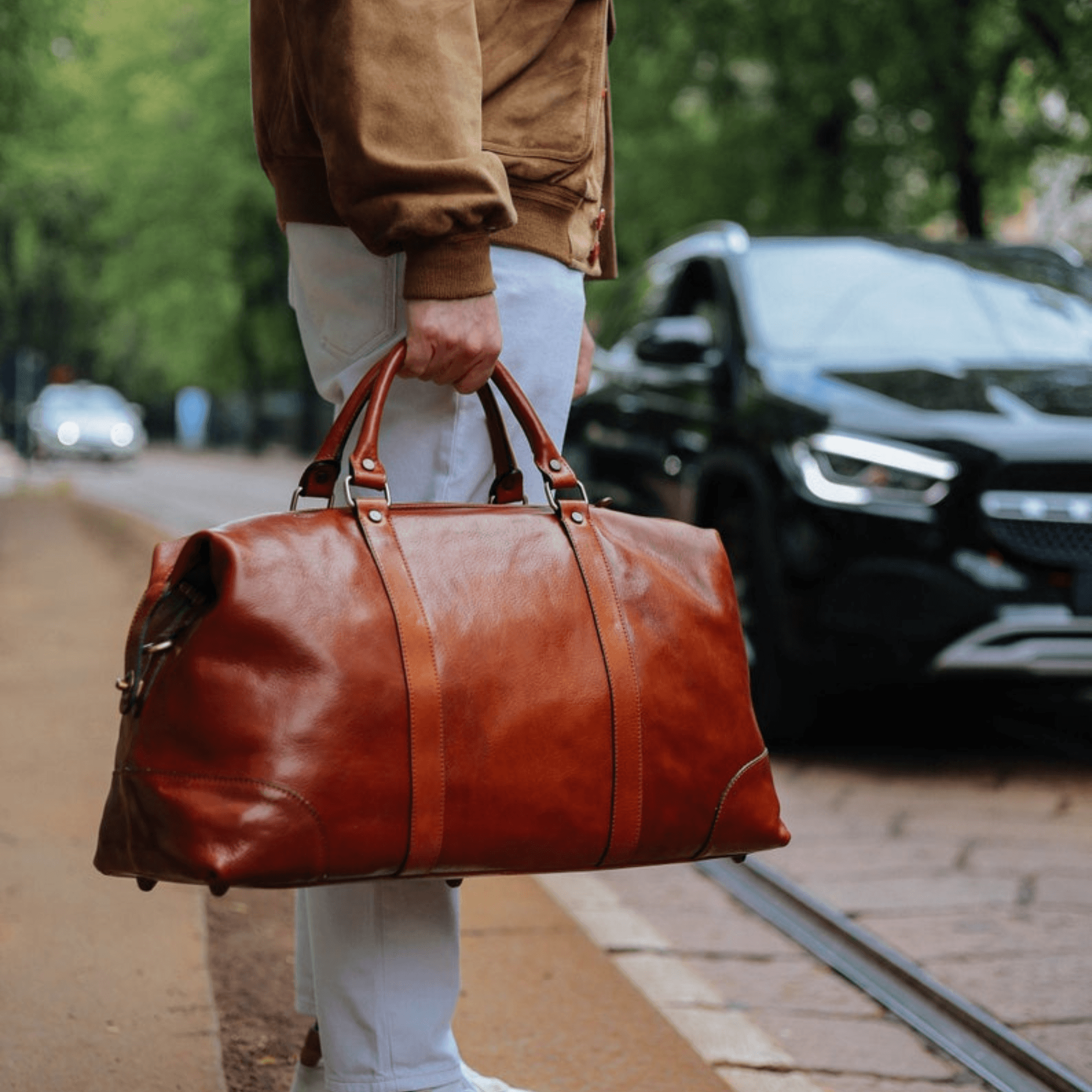 Ethereal Voyager Luxe Travel Bag - Leather Shop Factory