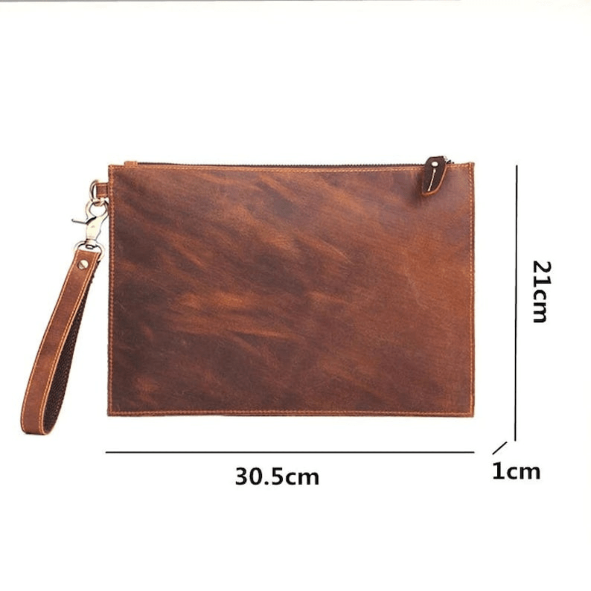 Classic Leather Men's Clutch Organizer