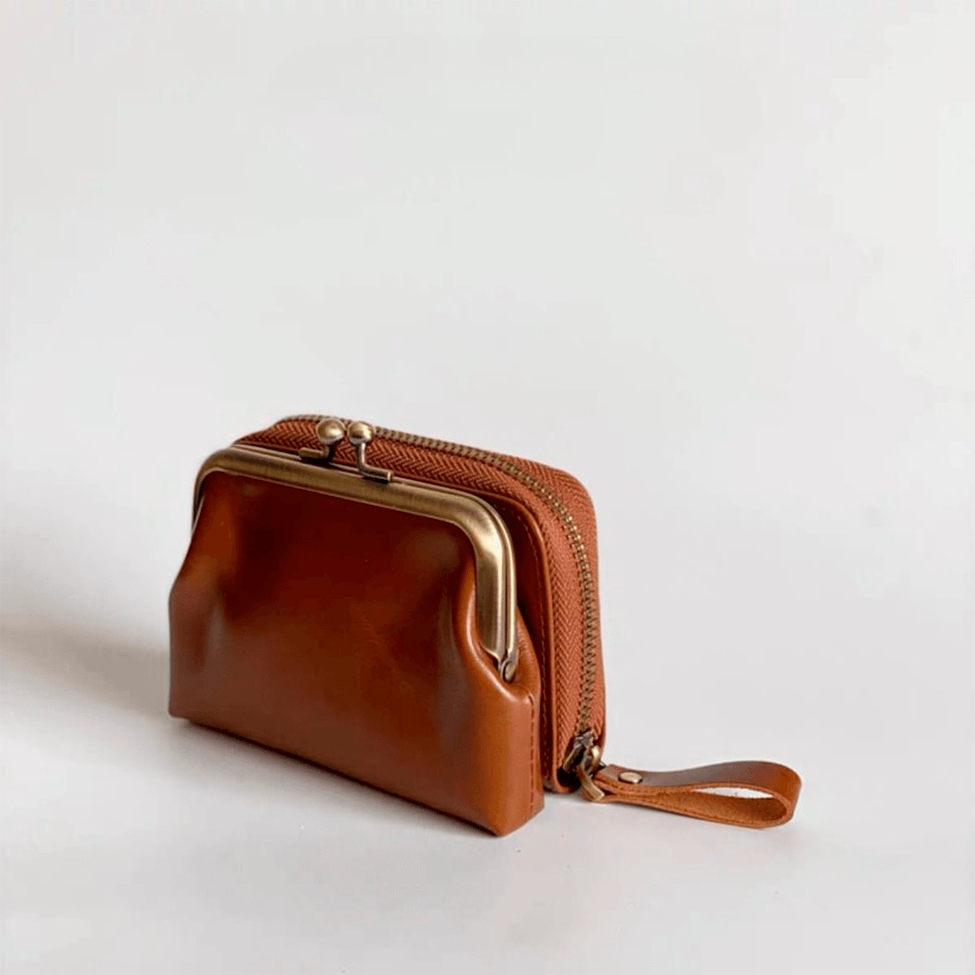 Vintage style women's leather wallet - Leather Shop Factory