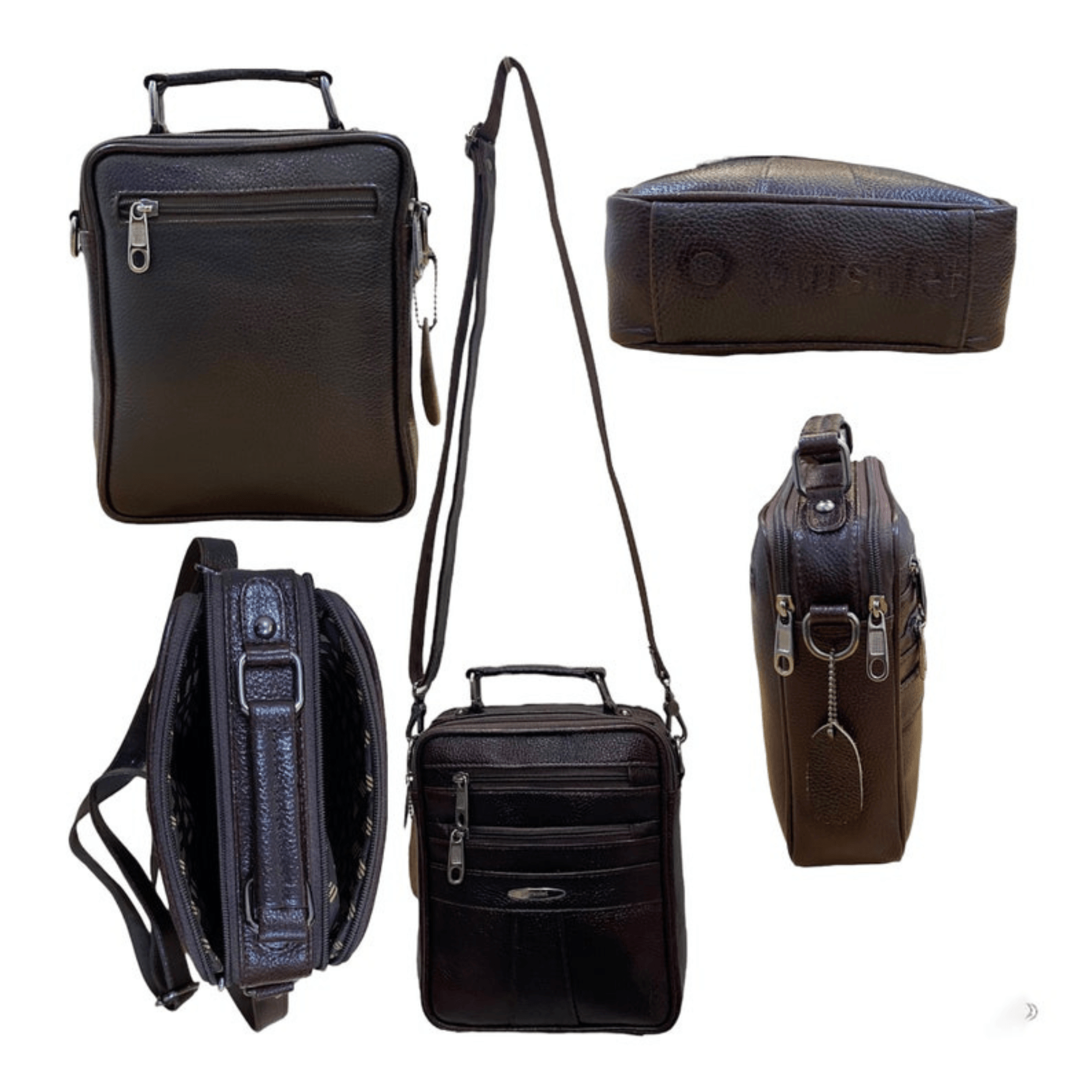 Handmade Genuine Leather Cross Body Sling Bag - Leather Shop Factory