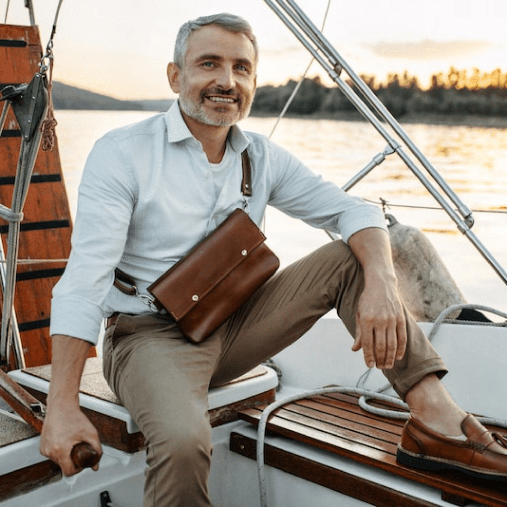 minimalist fanny pack for men - Leather Shop Factory