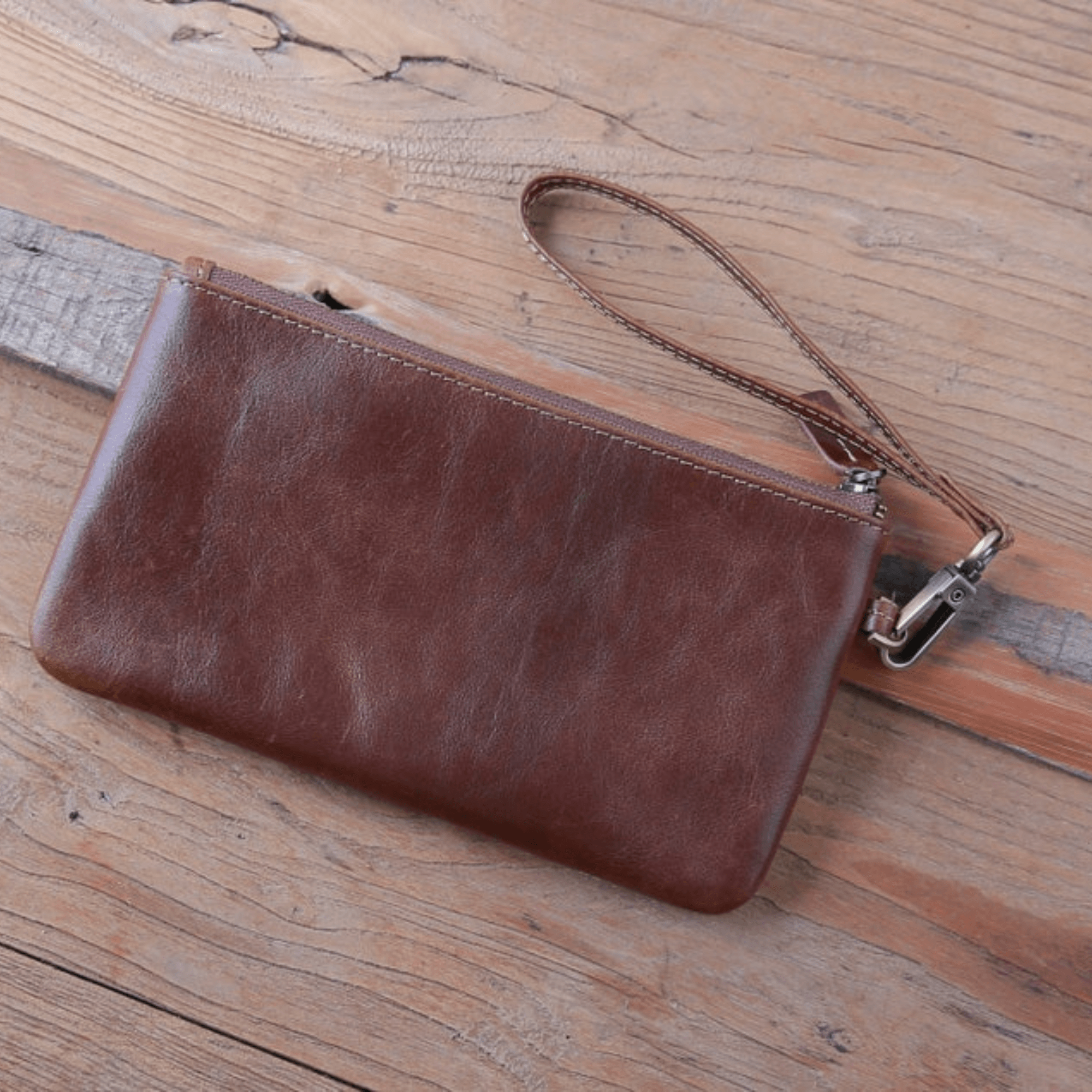 Urban Explorer Leather Clutch - Leather Shop Factory