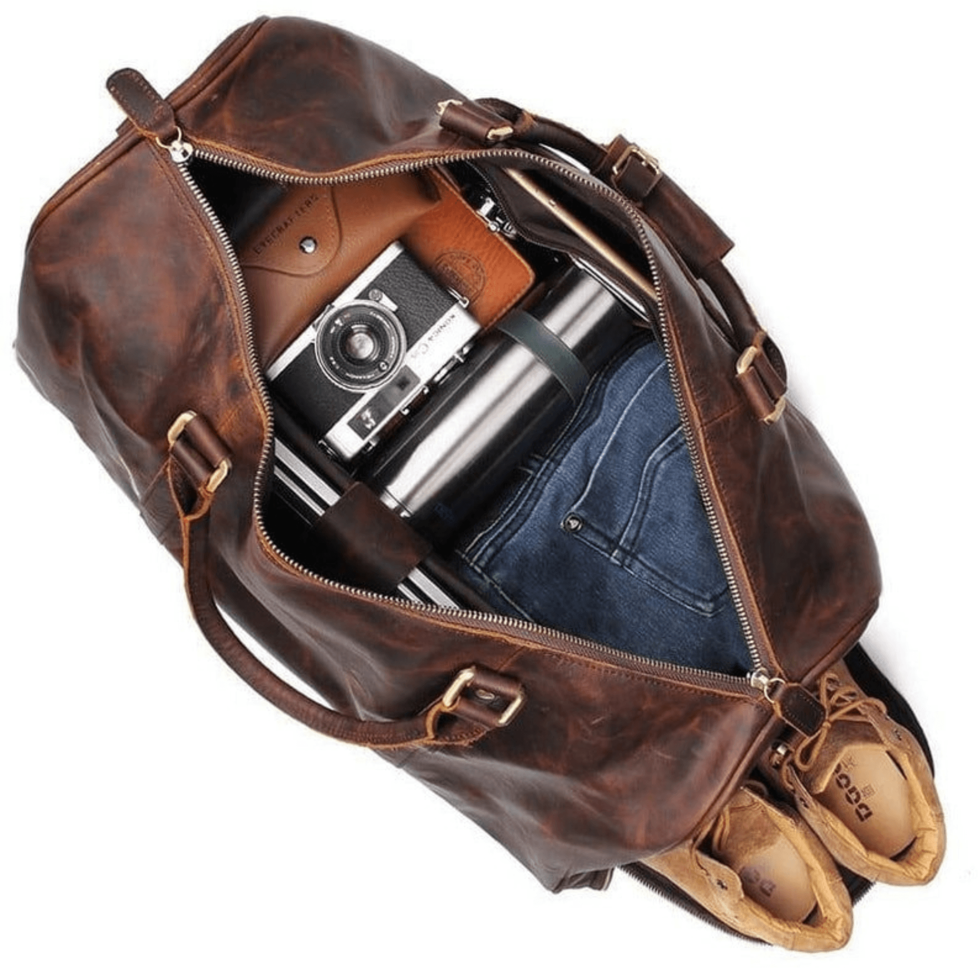 Epicurean Voyager Duffle - Leather Shop Factory