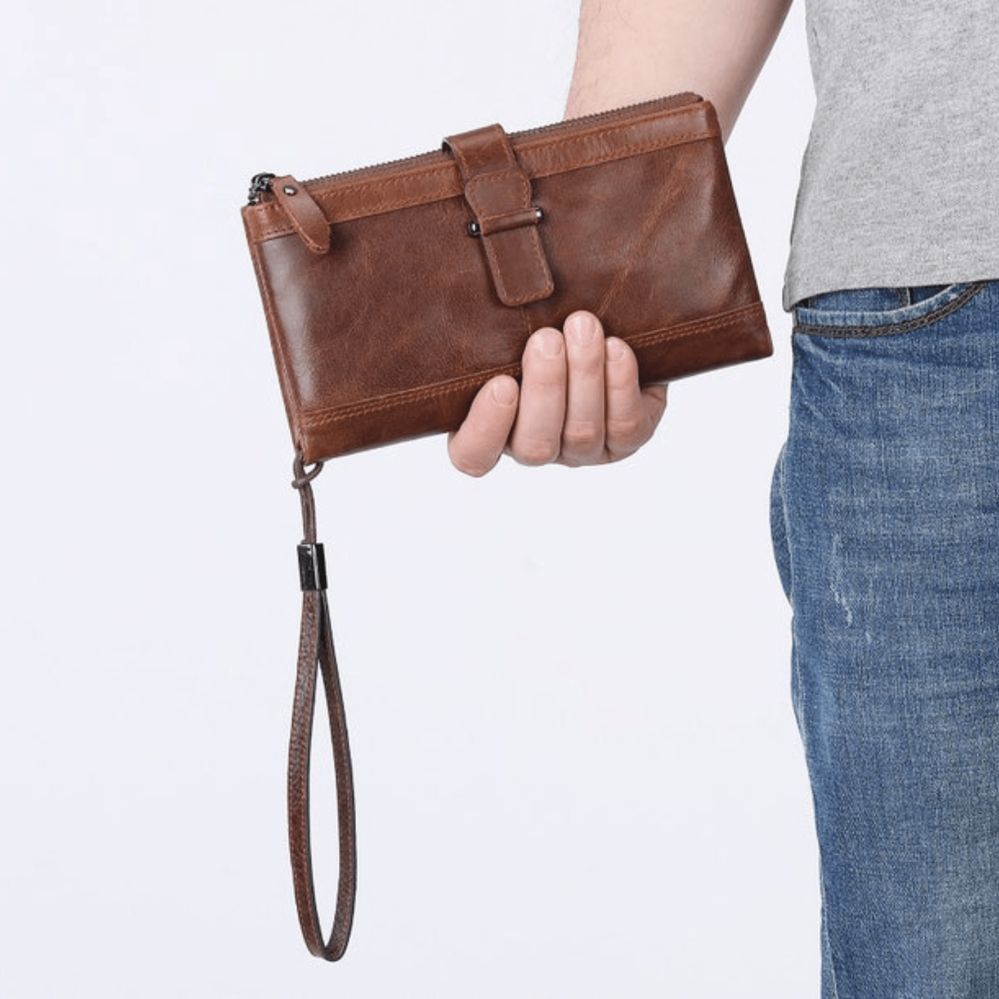 Leather Clutch Phone Case - Leather Shop Factory