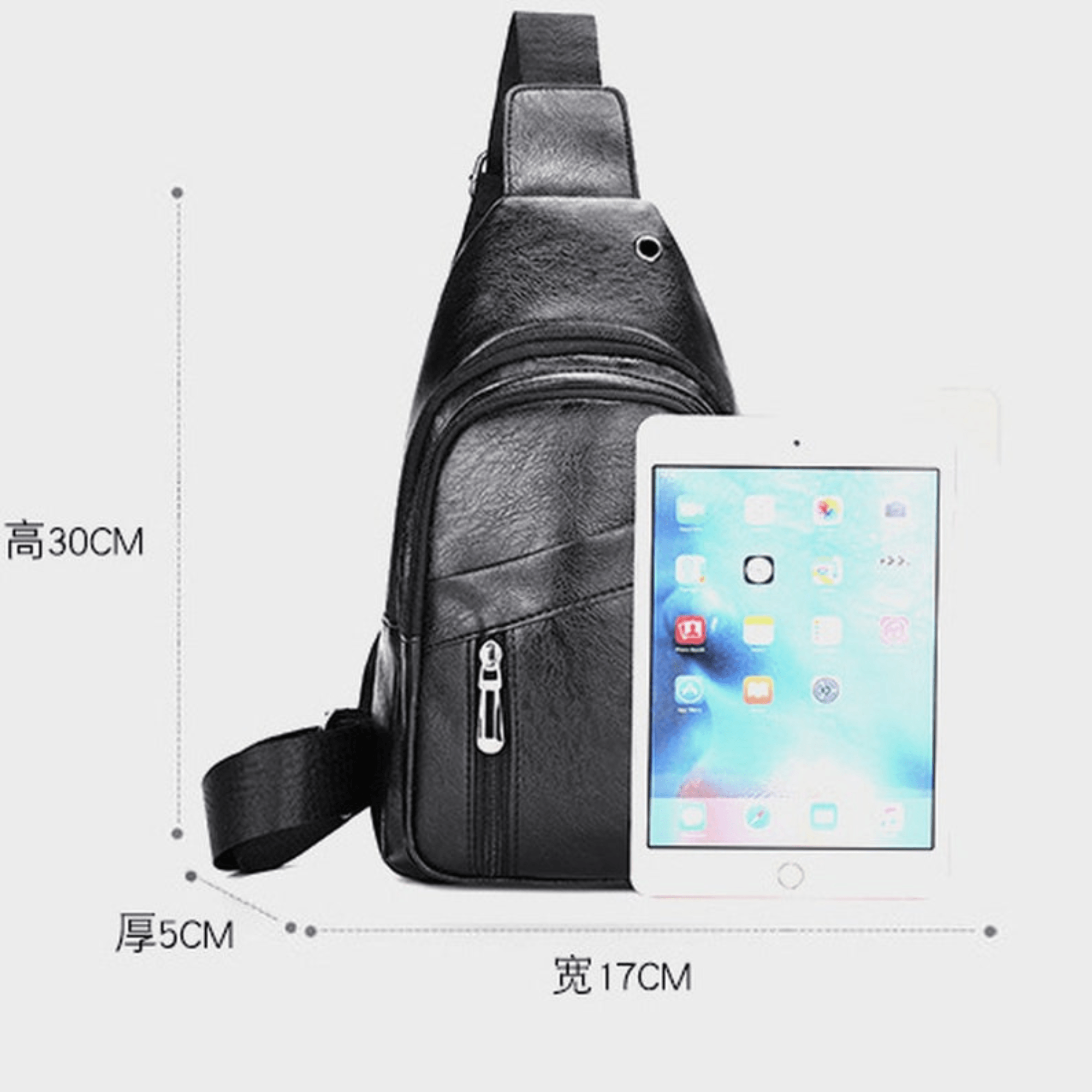 Leather Sling Bag for Men - Leather Shop Factory