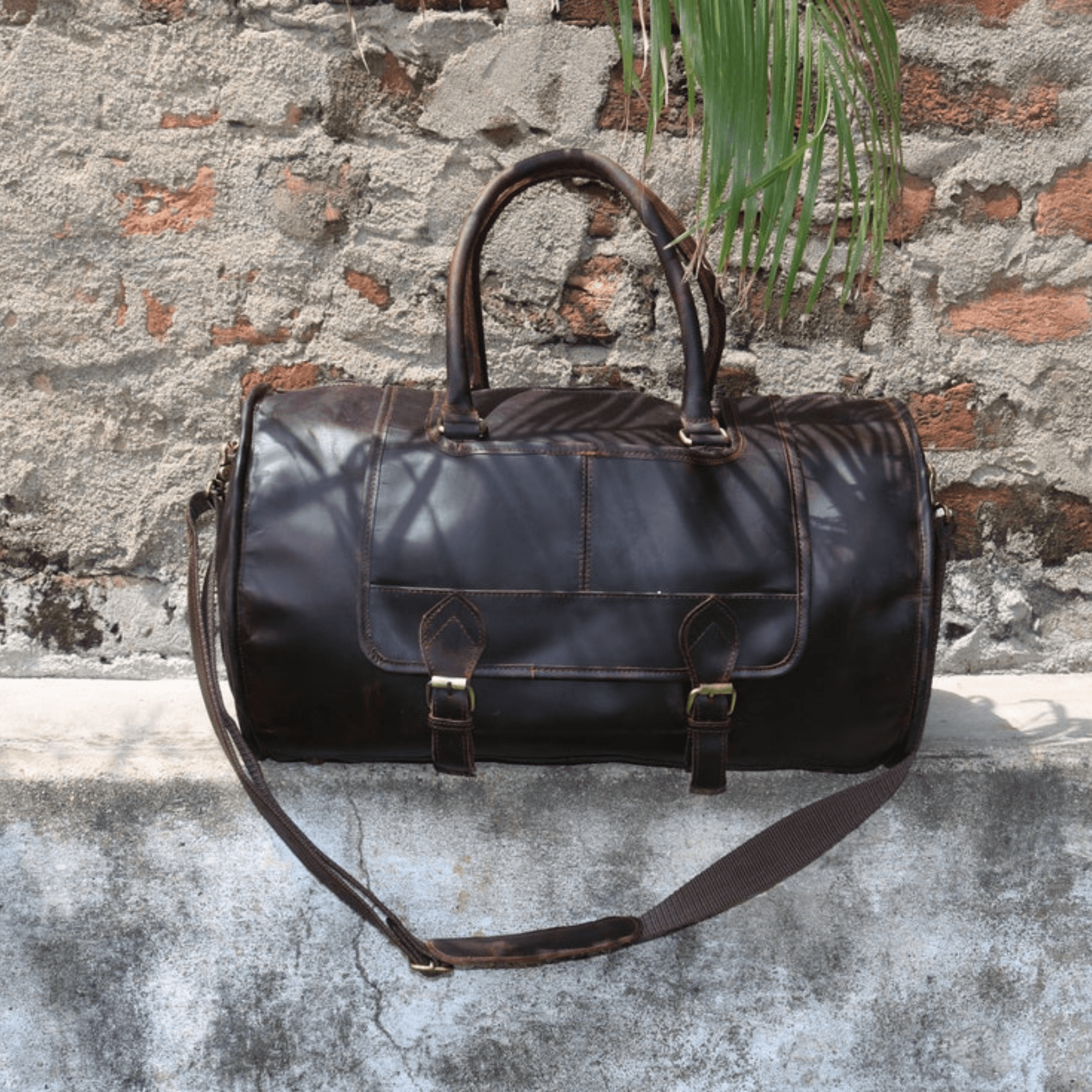 Indian Elegance Vintage Voyager Duffle - Leather Shop Factory