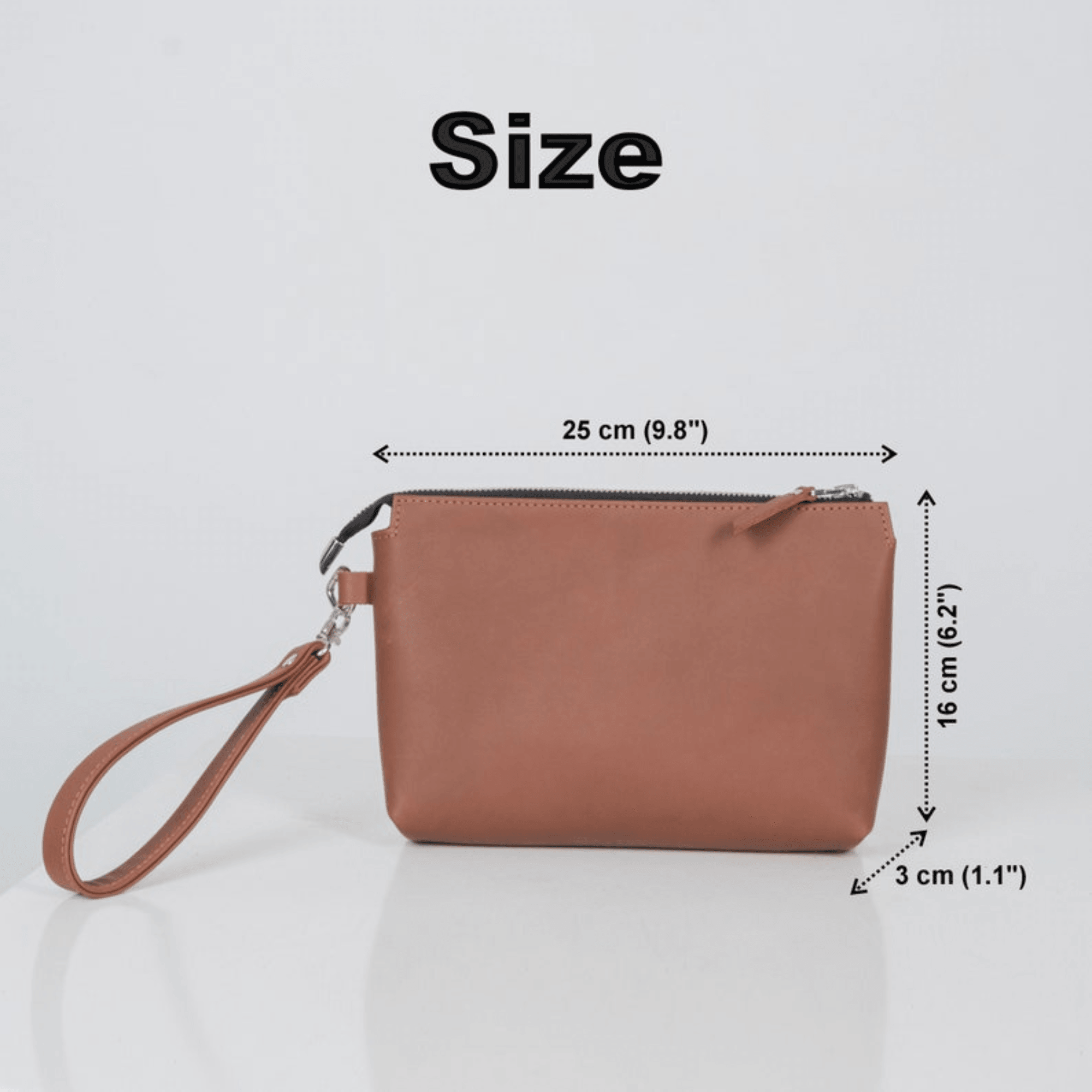 Leather wristlet clutch bag men - Leather Shop Factory