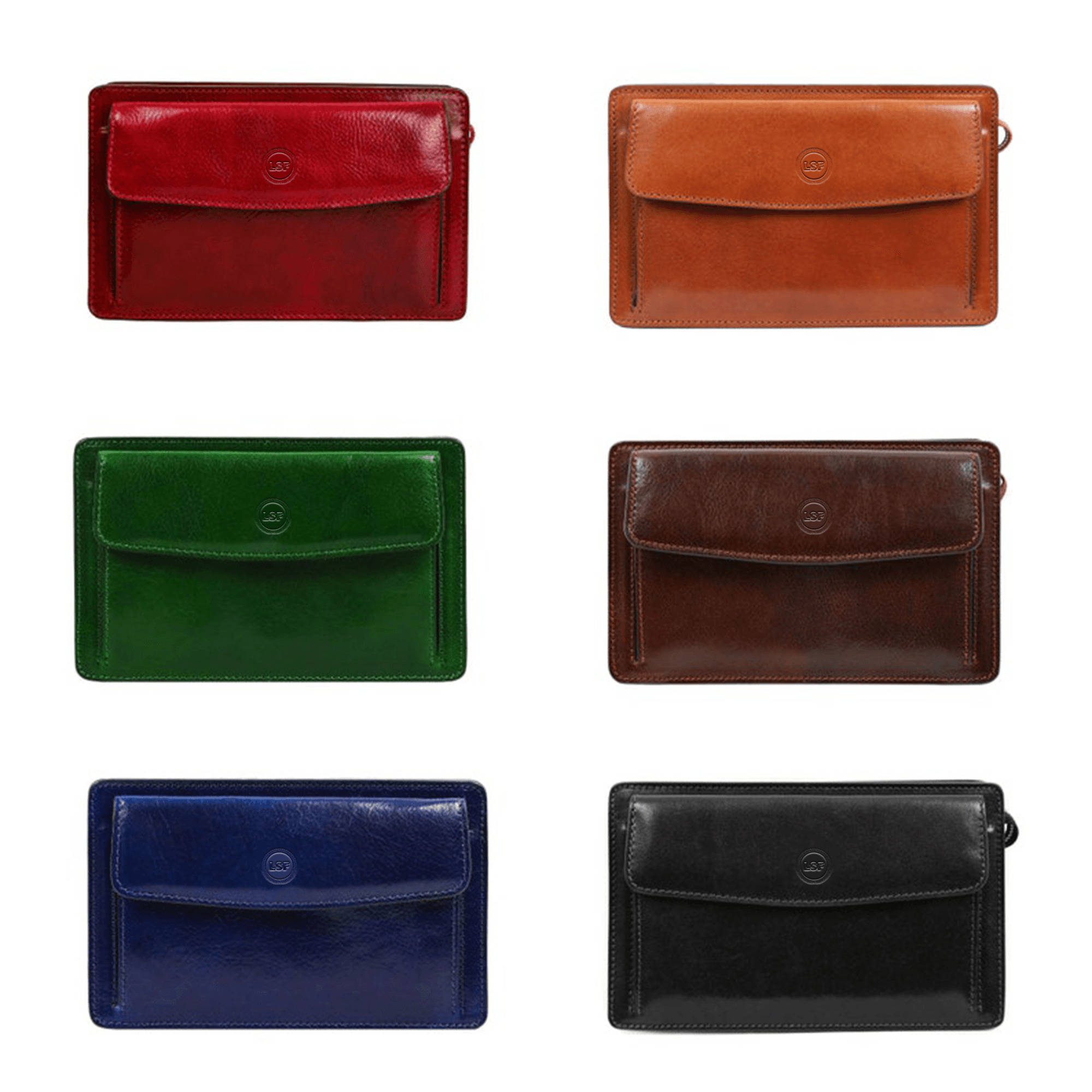 Classic And Smart Design Leather Clutch