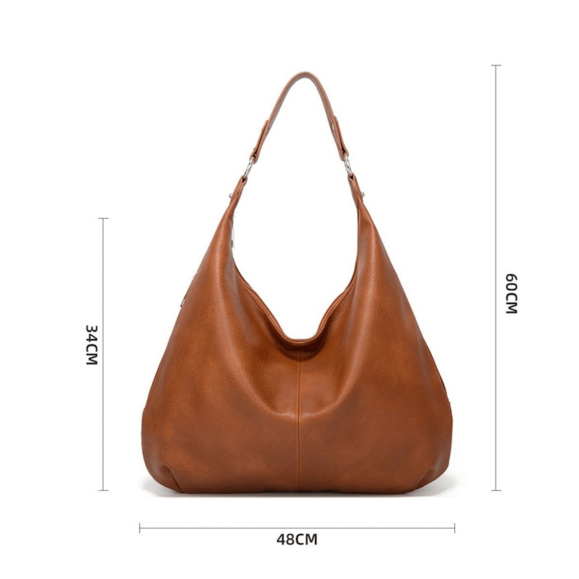 Soft leather tote,Leather large hobo bag