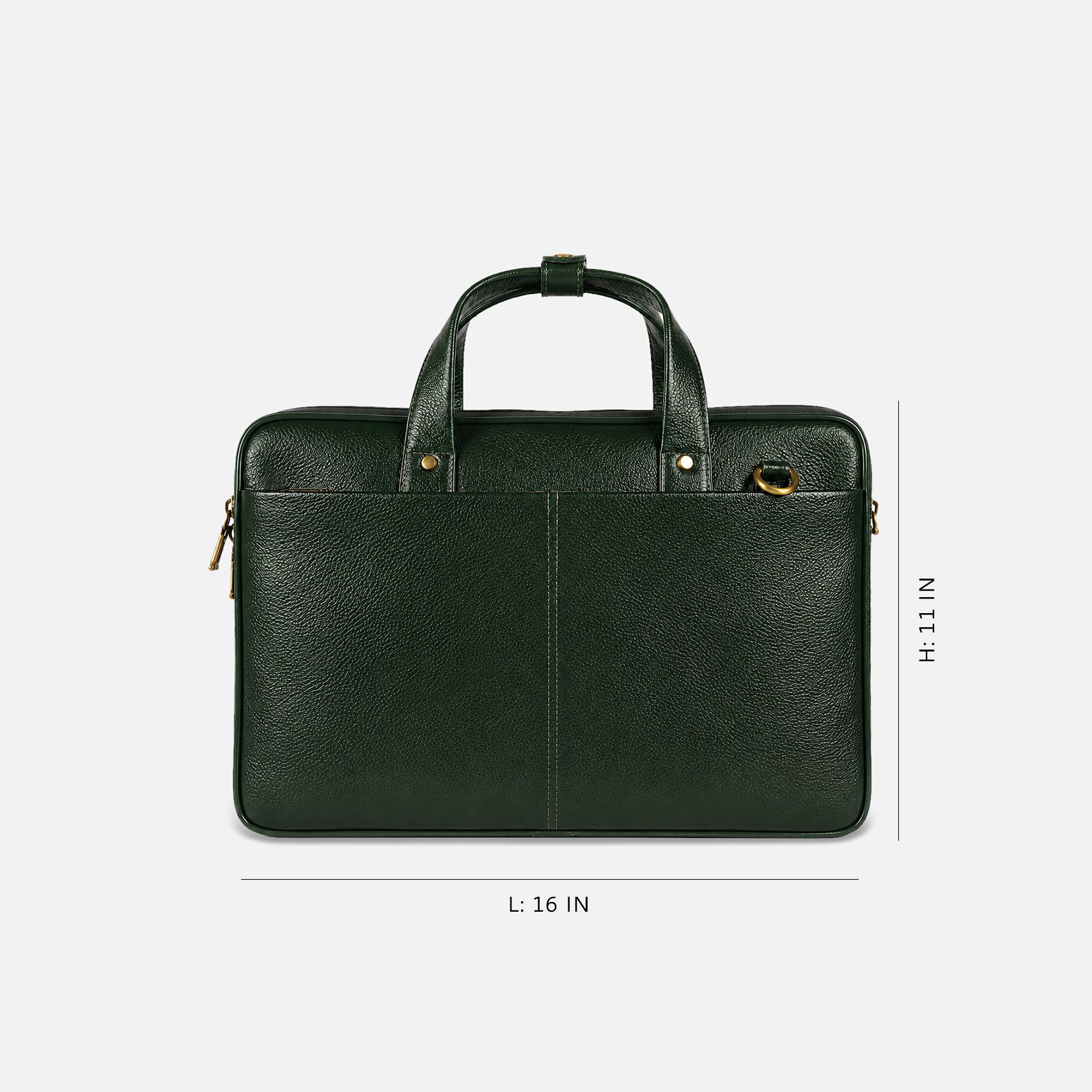SIGNATURE LAPTOP BAG — GREEN