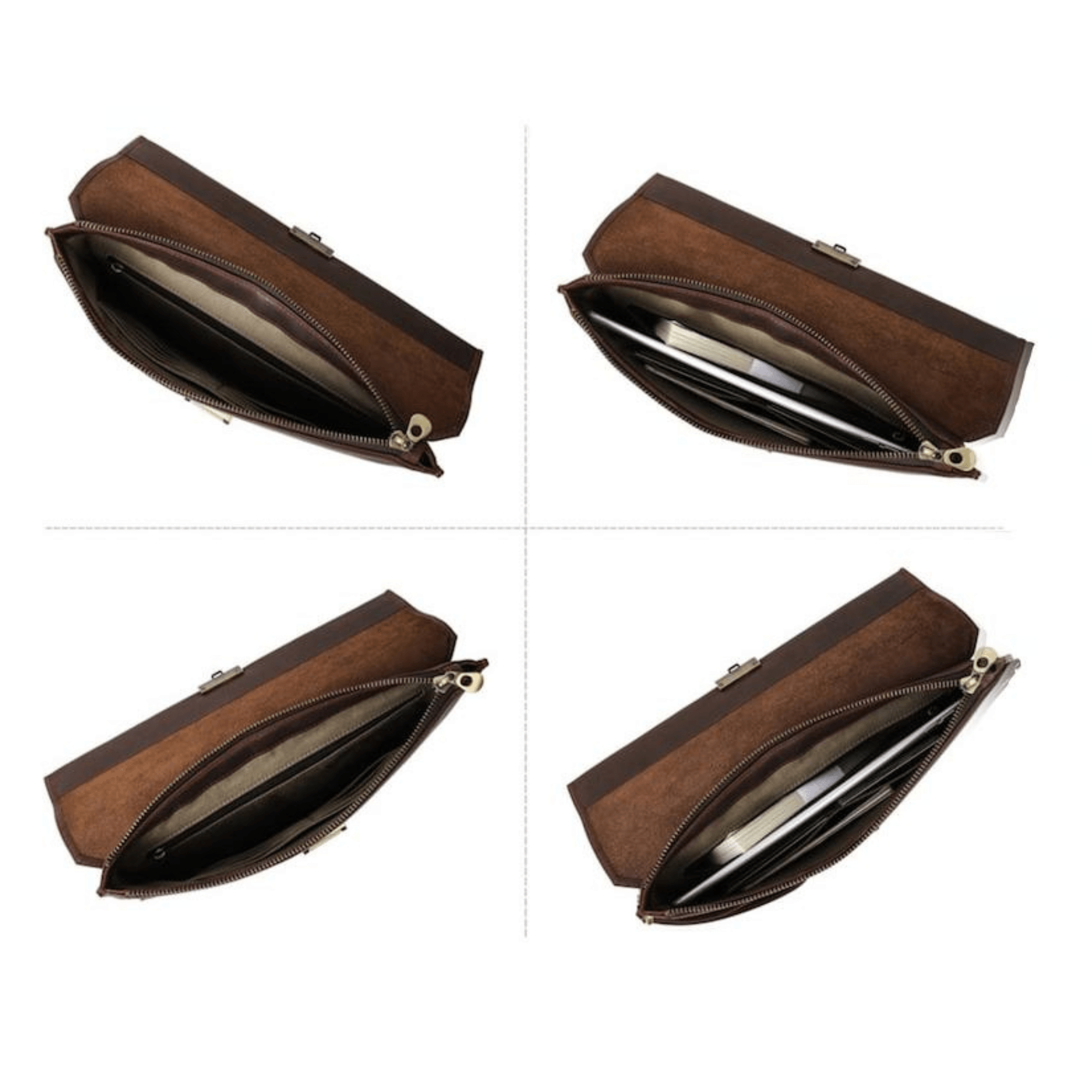 Mens leather clutches mobile phone bag - Leather Shop Factory