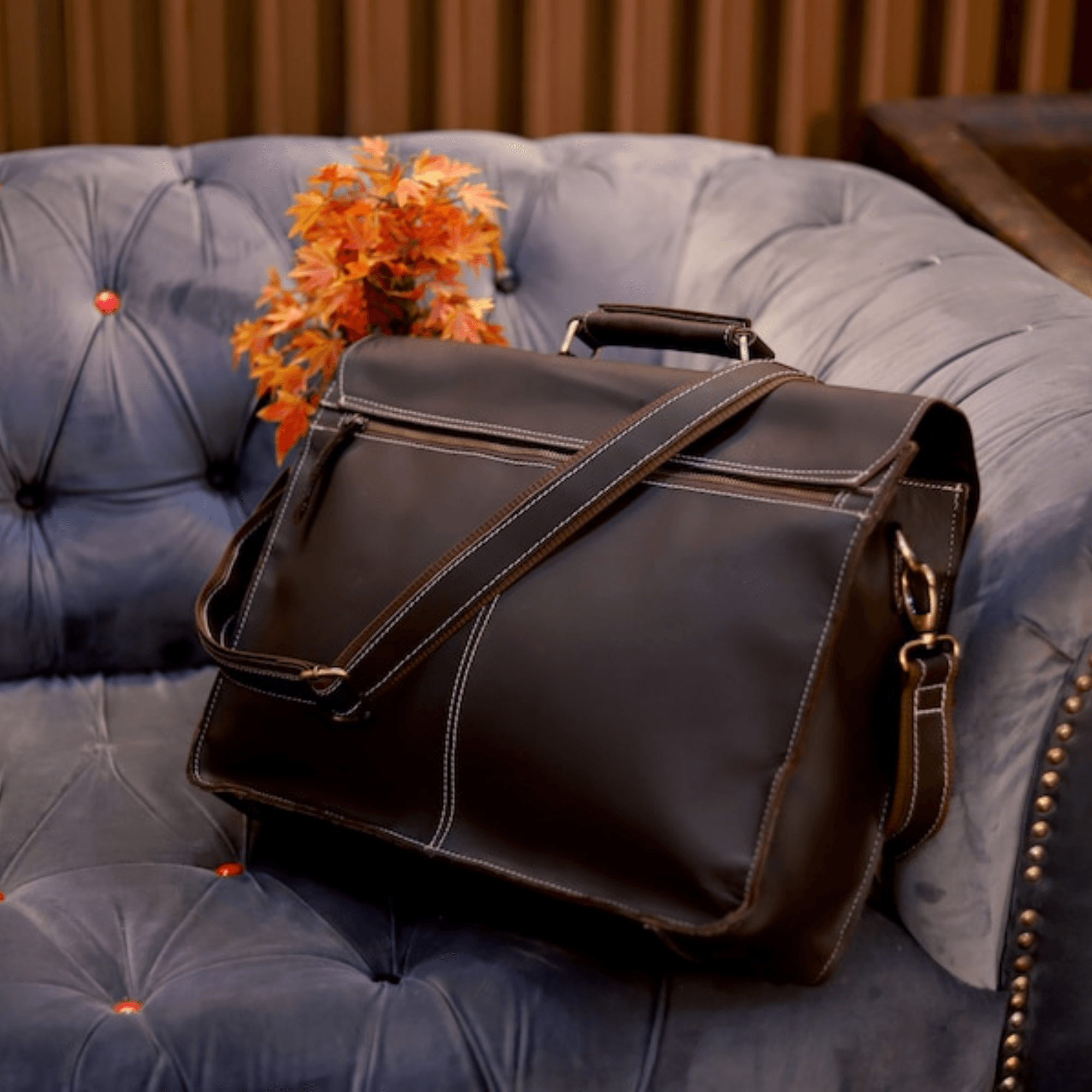 Indian Heritage Briefcase - Leather Shop Factory