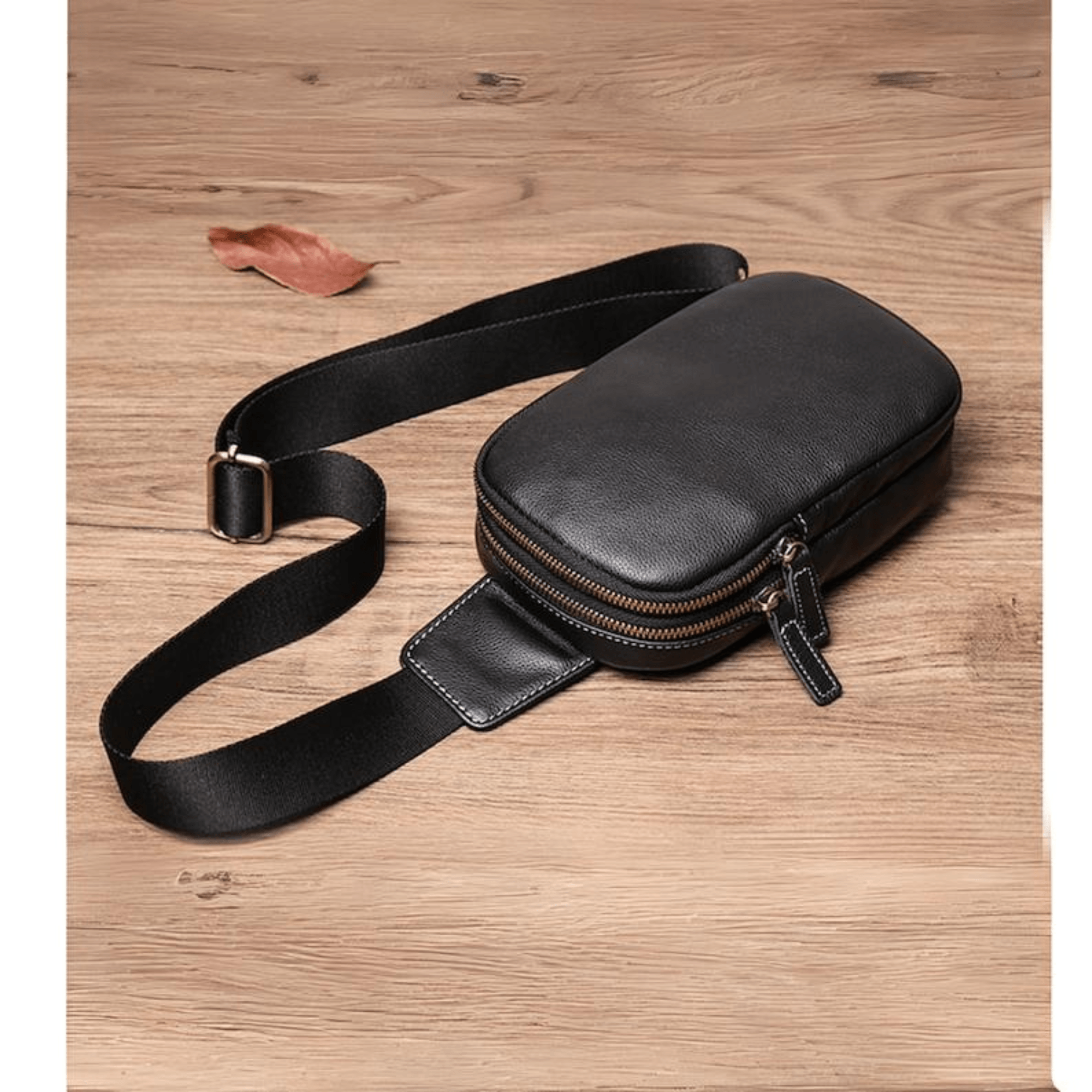 Gift for Christmas Leather Sling Bag - Leather Shop Factory