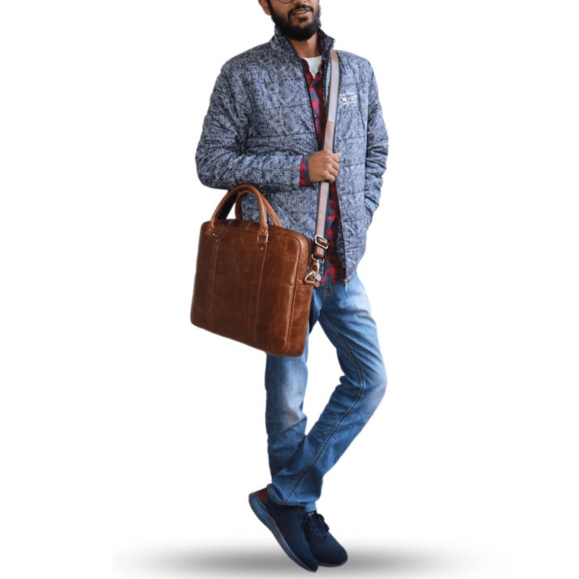 Executive Indian Leather Briefcase - Leather Shop Factory