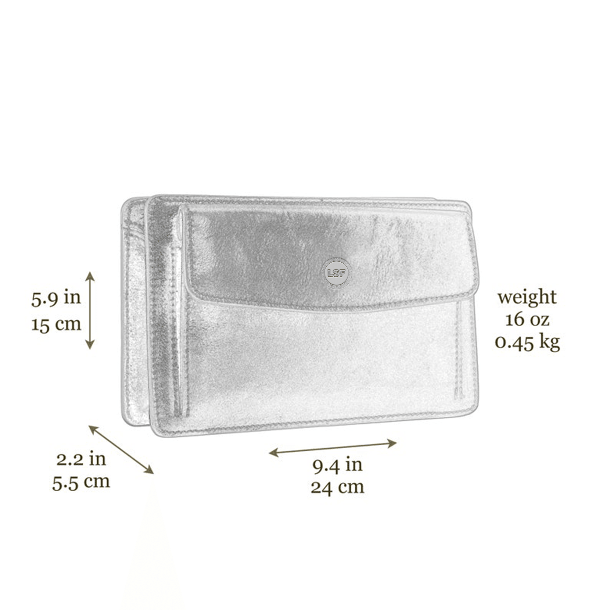 Classic And Smart Design Leather Clutch