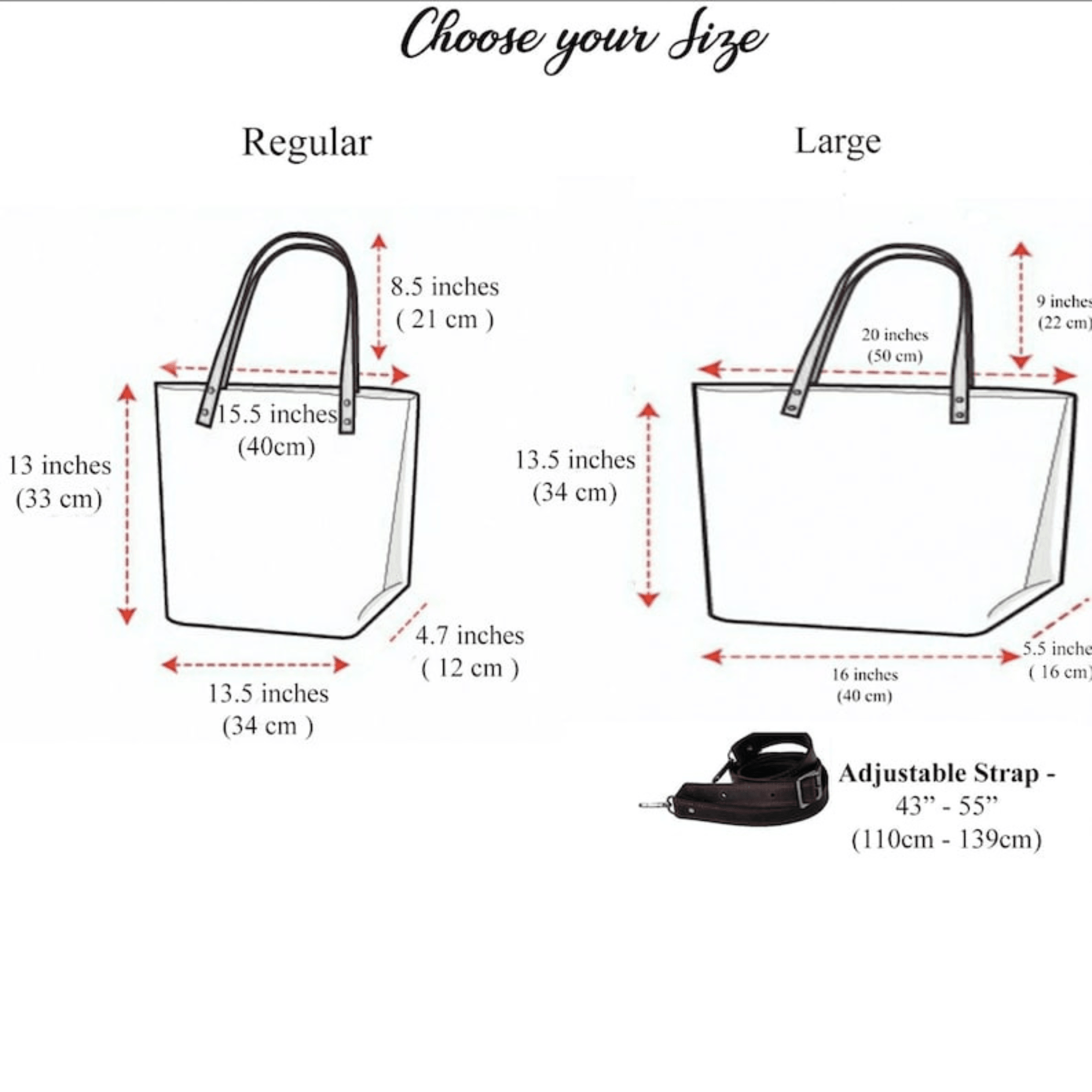 Personalized Black Leather Tote