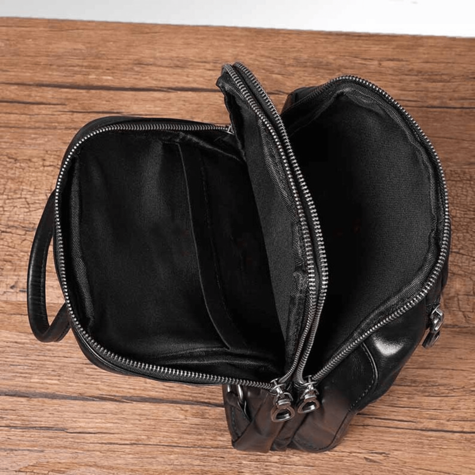 Leather sling bag for men - Leather Shop Factory
