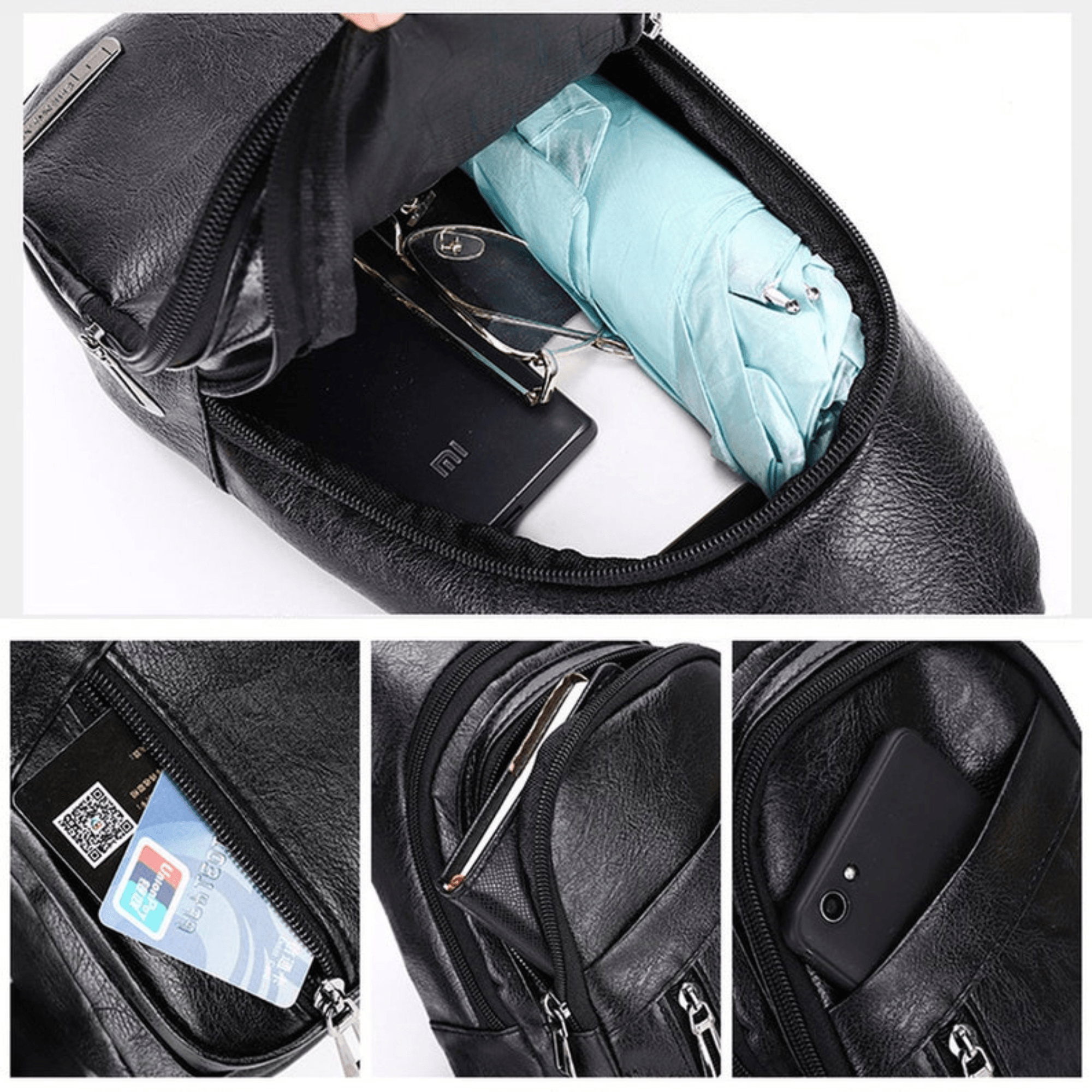 Leather Sling Bag for Men - Leather Shop Factory