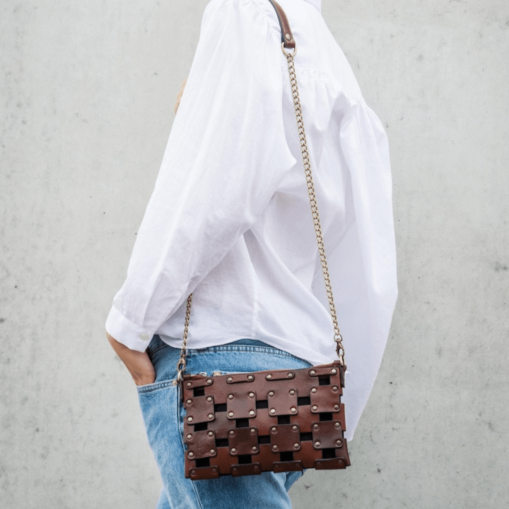 Charismatic Elegance Wrist Clutch - Leather Shop Factory