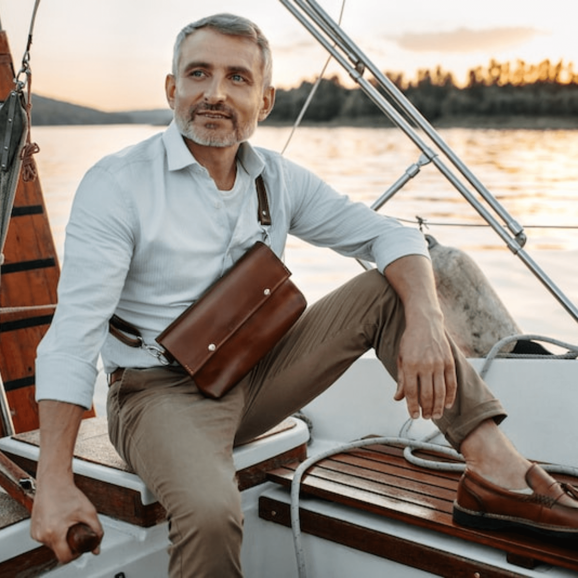 minimalist fanny pack for men - Leather Shop Factory