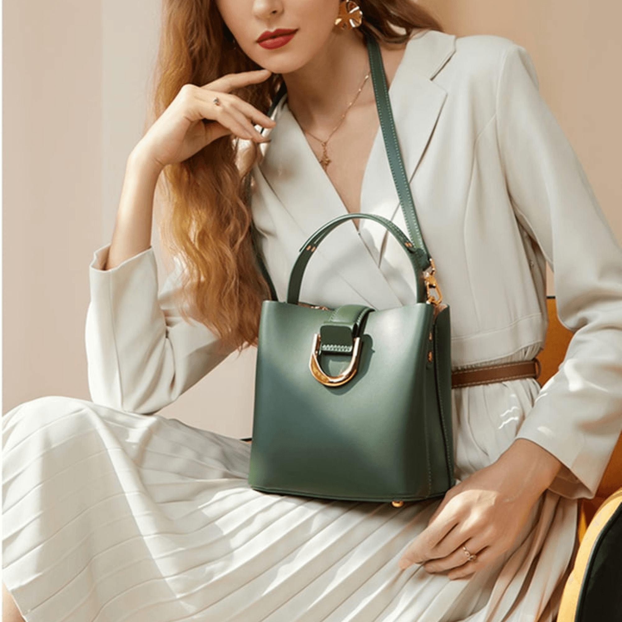 Fashion Cowhide Handbag - Leather Shop Factory