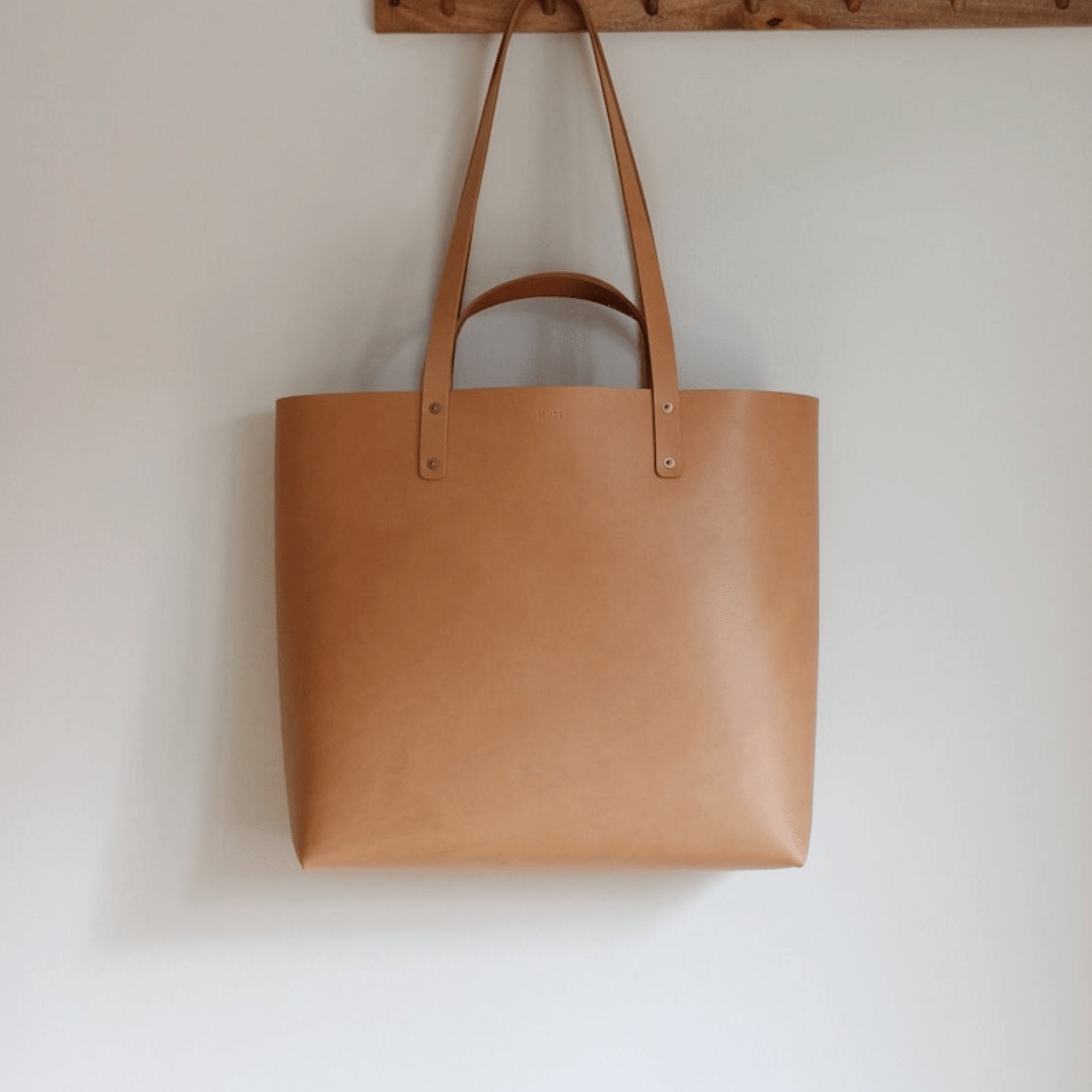 Leather shopper natural - Leather Shop Factory