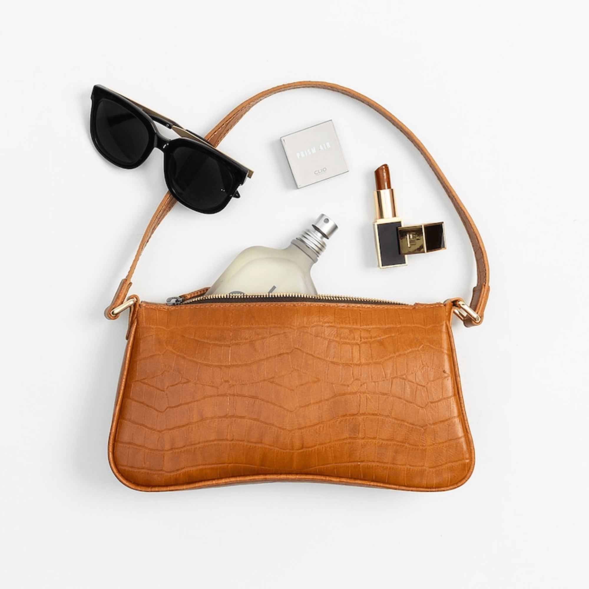 Brown with Black Leather Bag - Leather Shop Factory