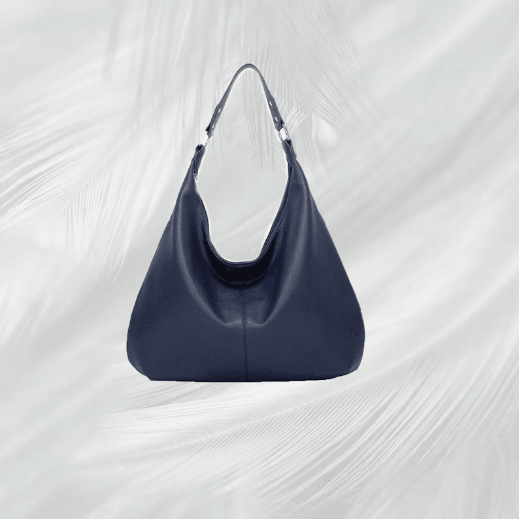 Soft leather tote,Leather large hobo bag