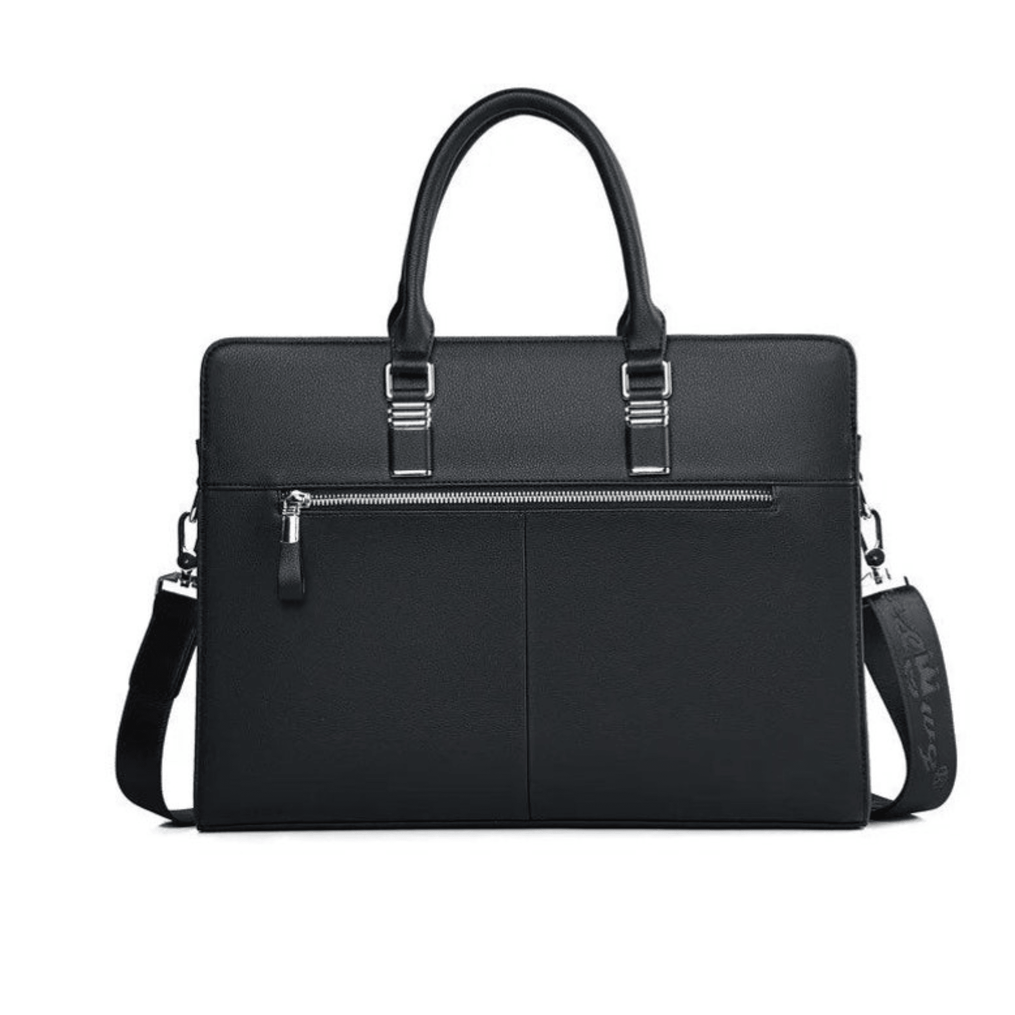 Eco-Elegance Vegan Laptop Messenger - Leather Shop Factory