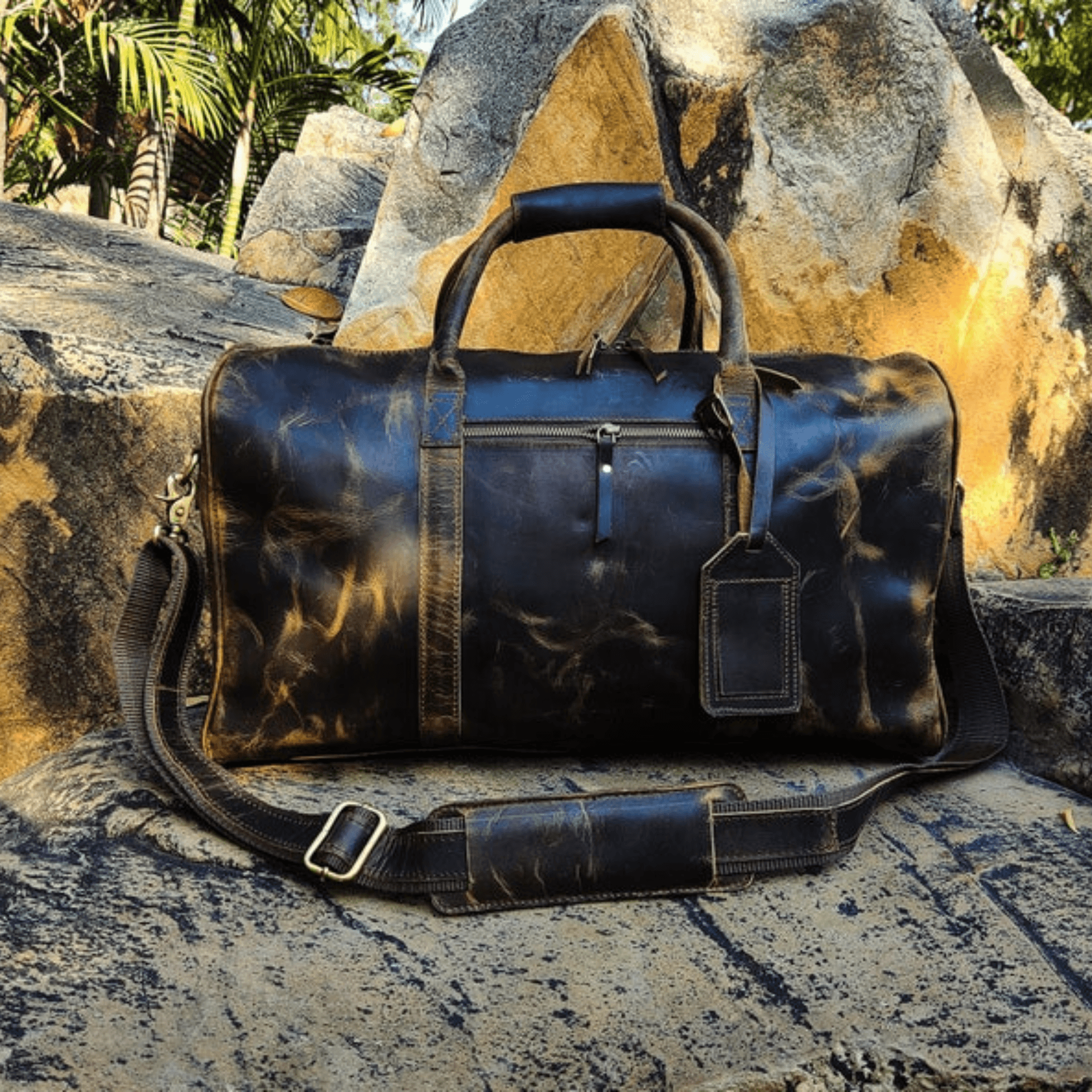 Elegant Voyager Duffle - Leather Shop Factory