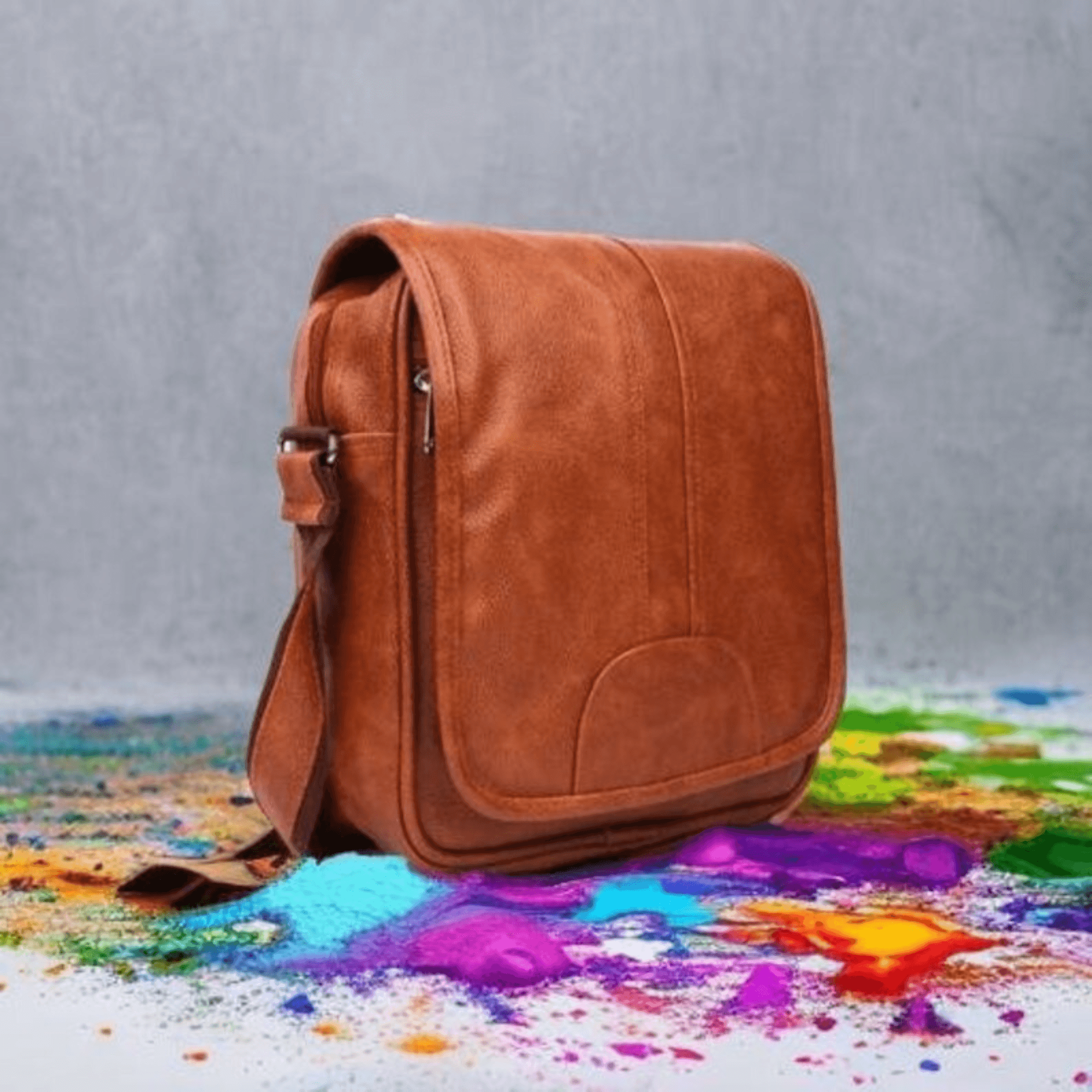 Vegan Leather Sling Bag - Leather Shop Factory