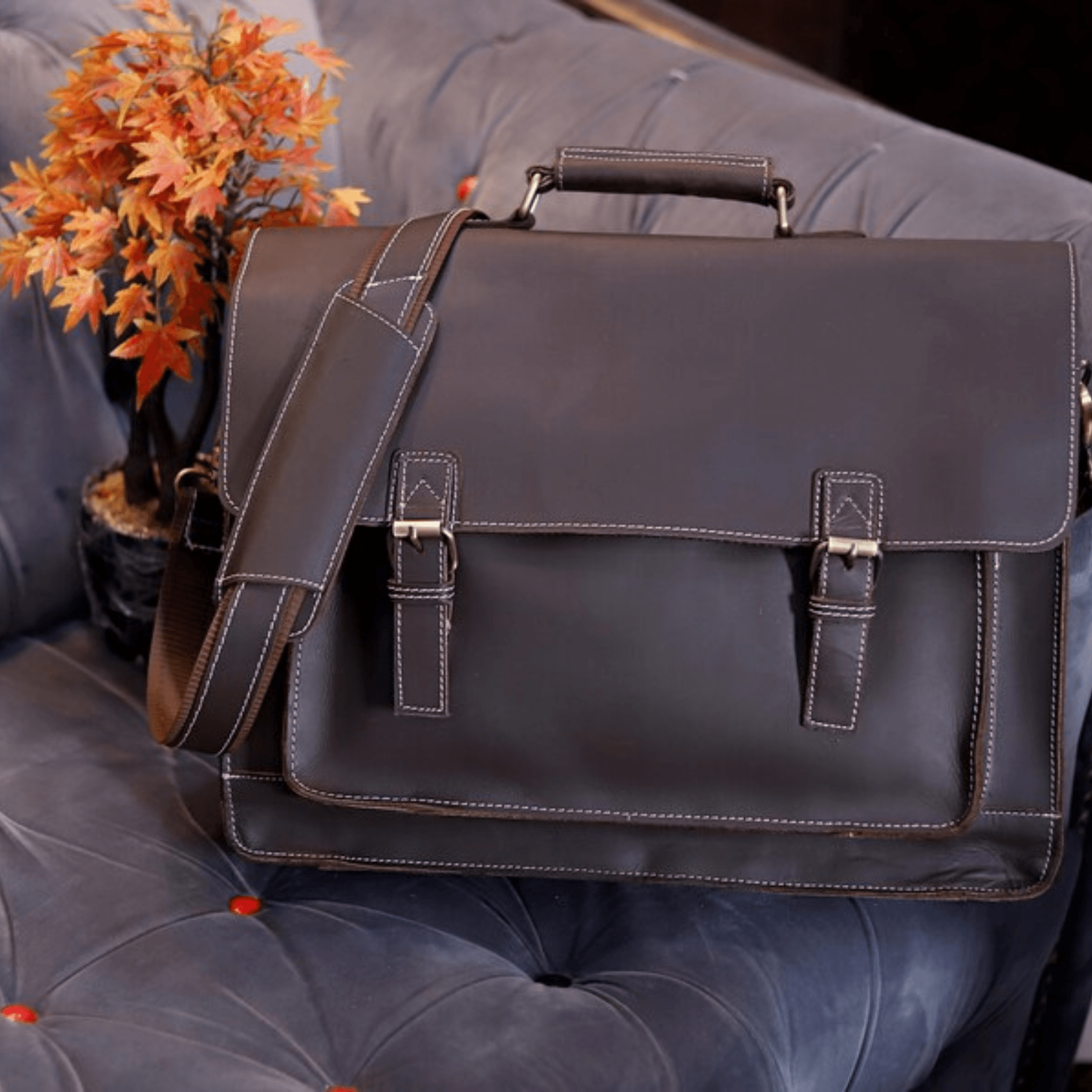 Indian Heritage Briefcase - Leather Shop Factory
