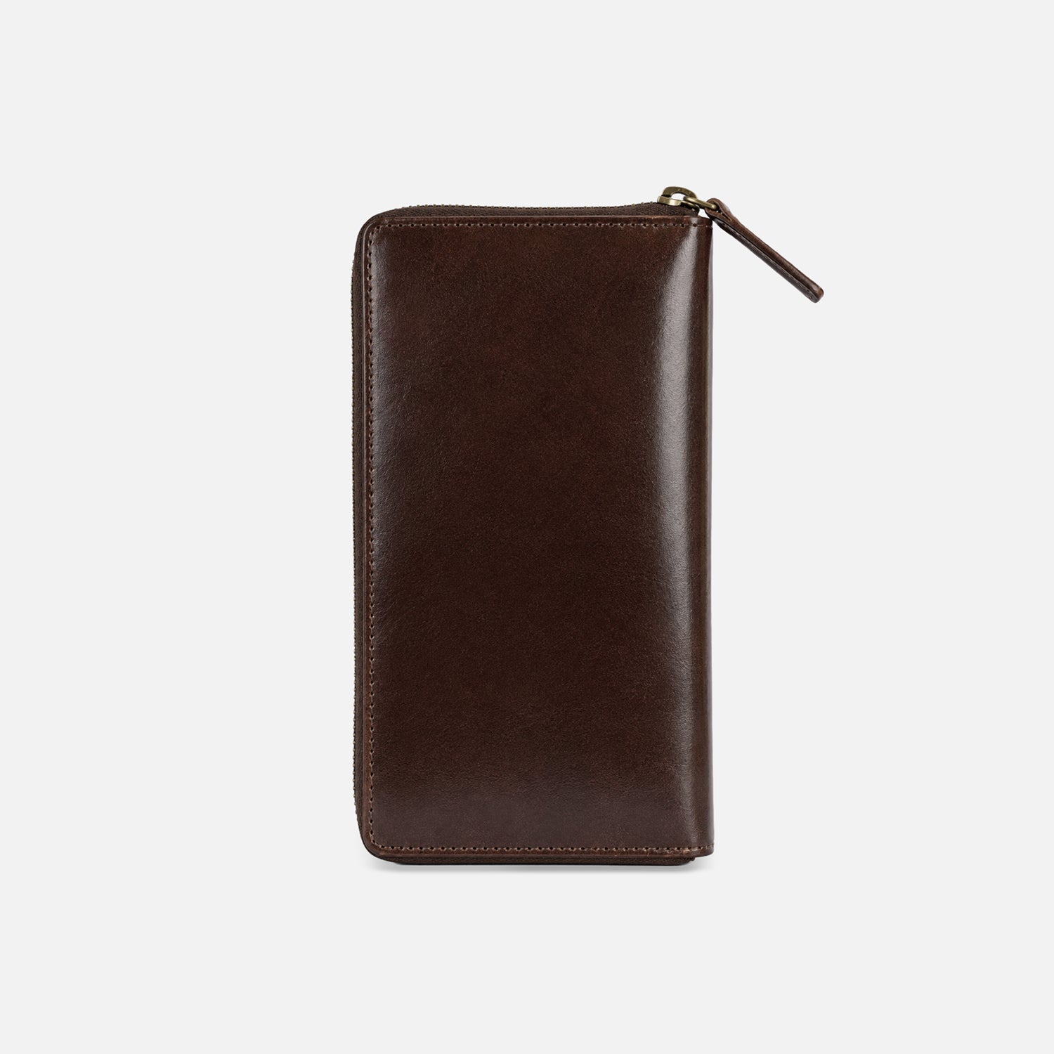 VALE CLUTCH — DARK CHESTNUT