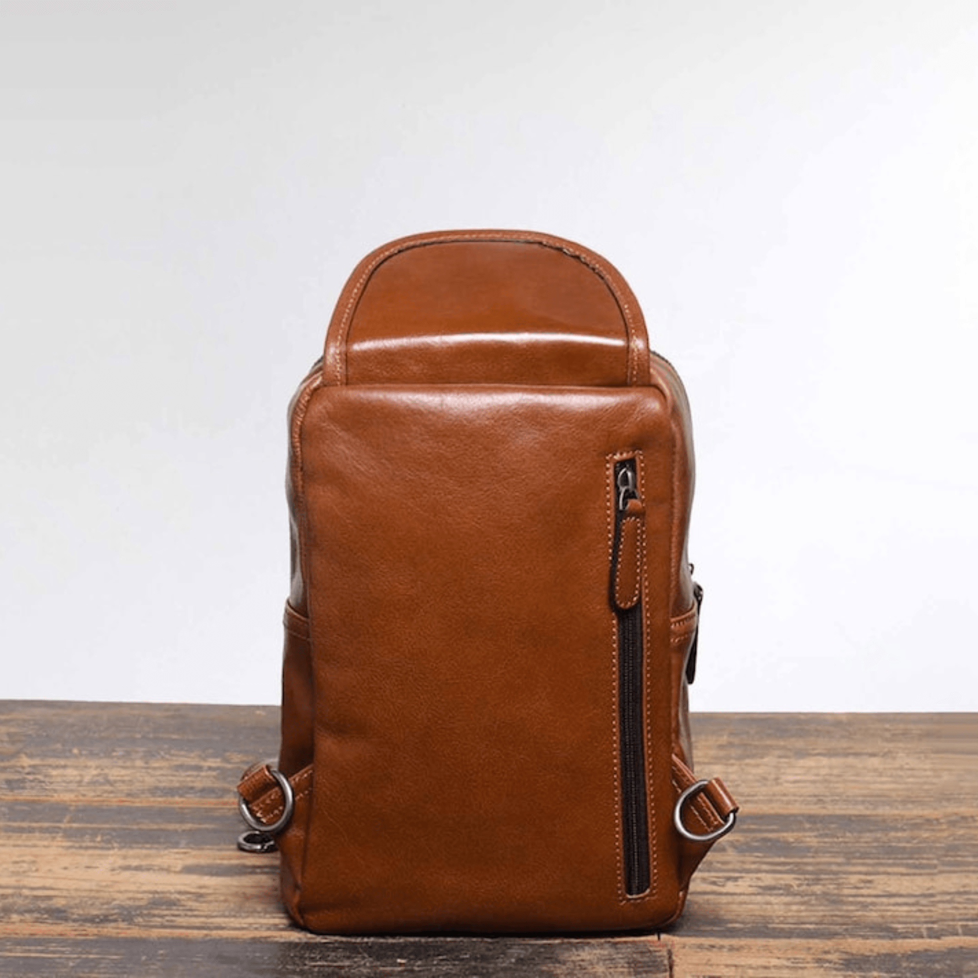 Leather Sling Bag for men - Leather Shop Factory