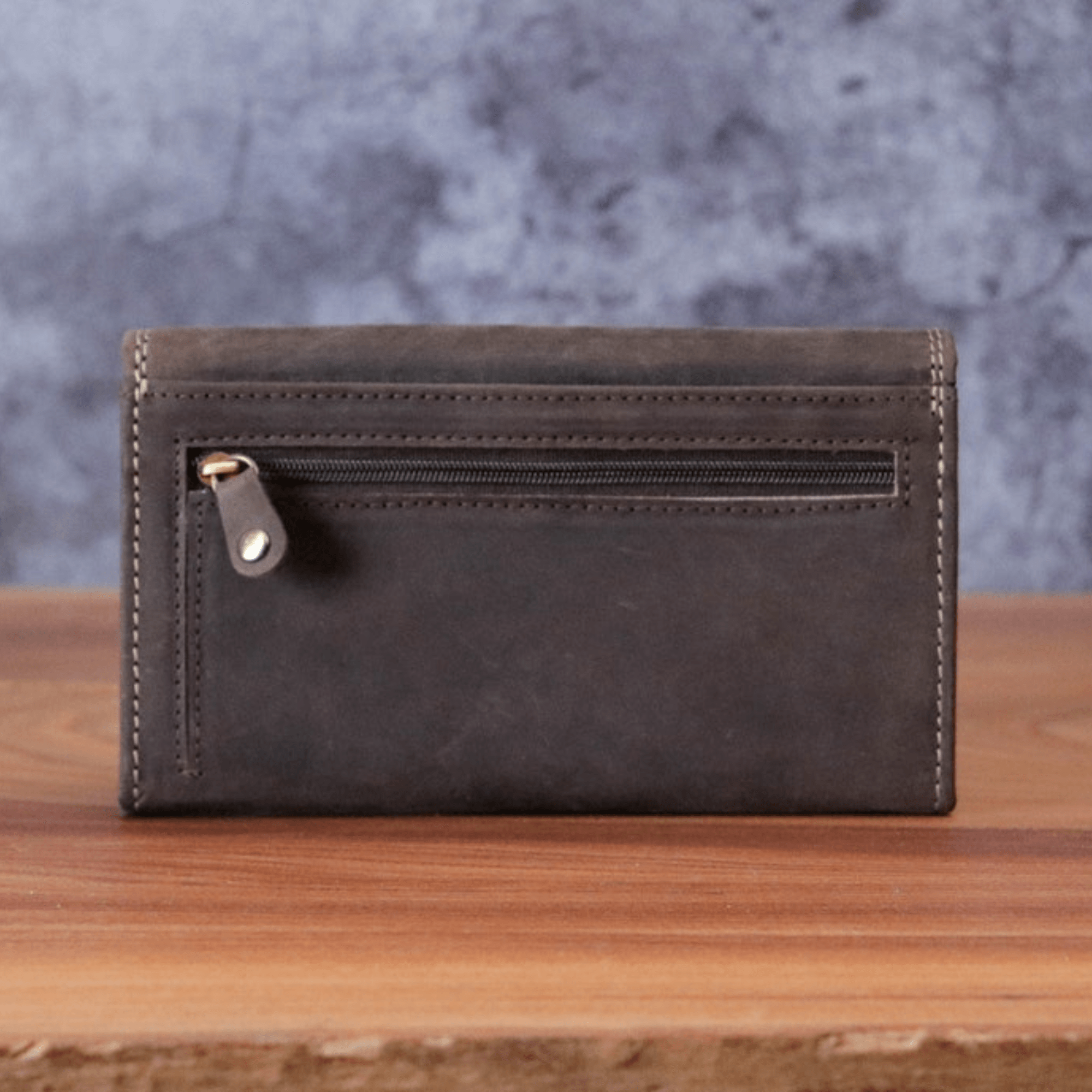 Women's Wallet Full Grain Distressed - Leather Shop Factory