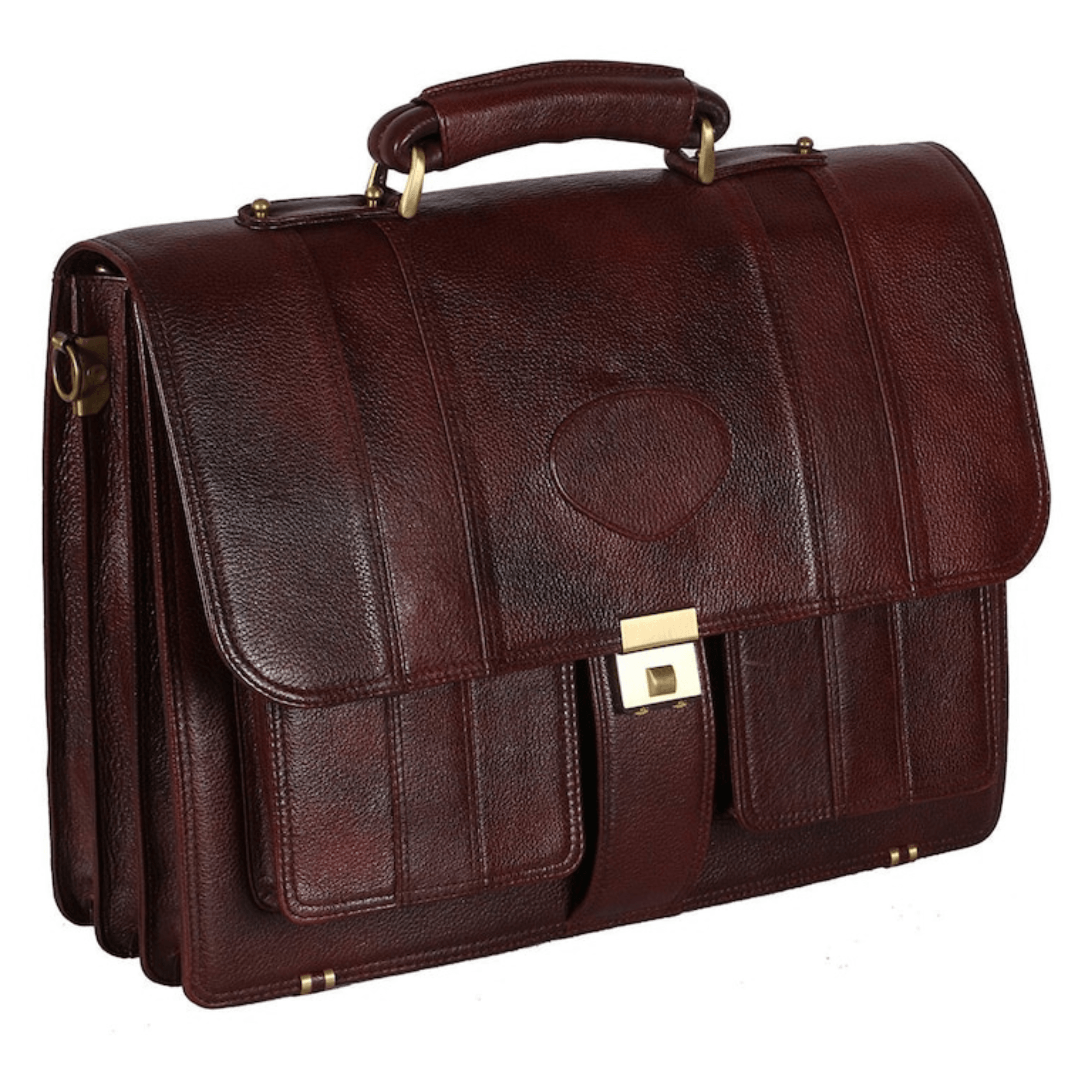 Indian Elegance Business Briefcase - Leather Shop Factory