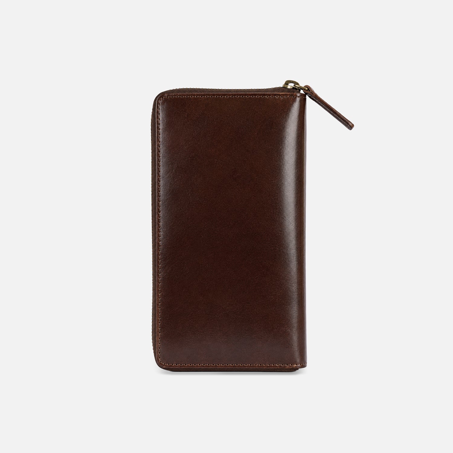 VALE CLUTCH — DARK CHESTNUT