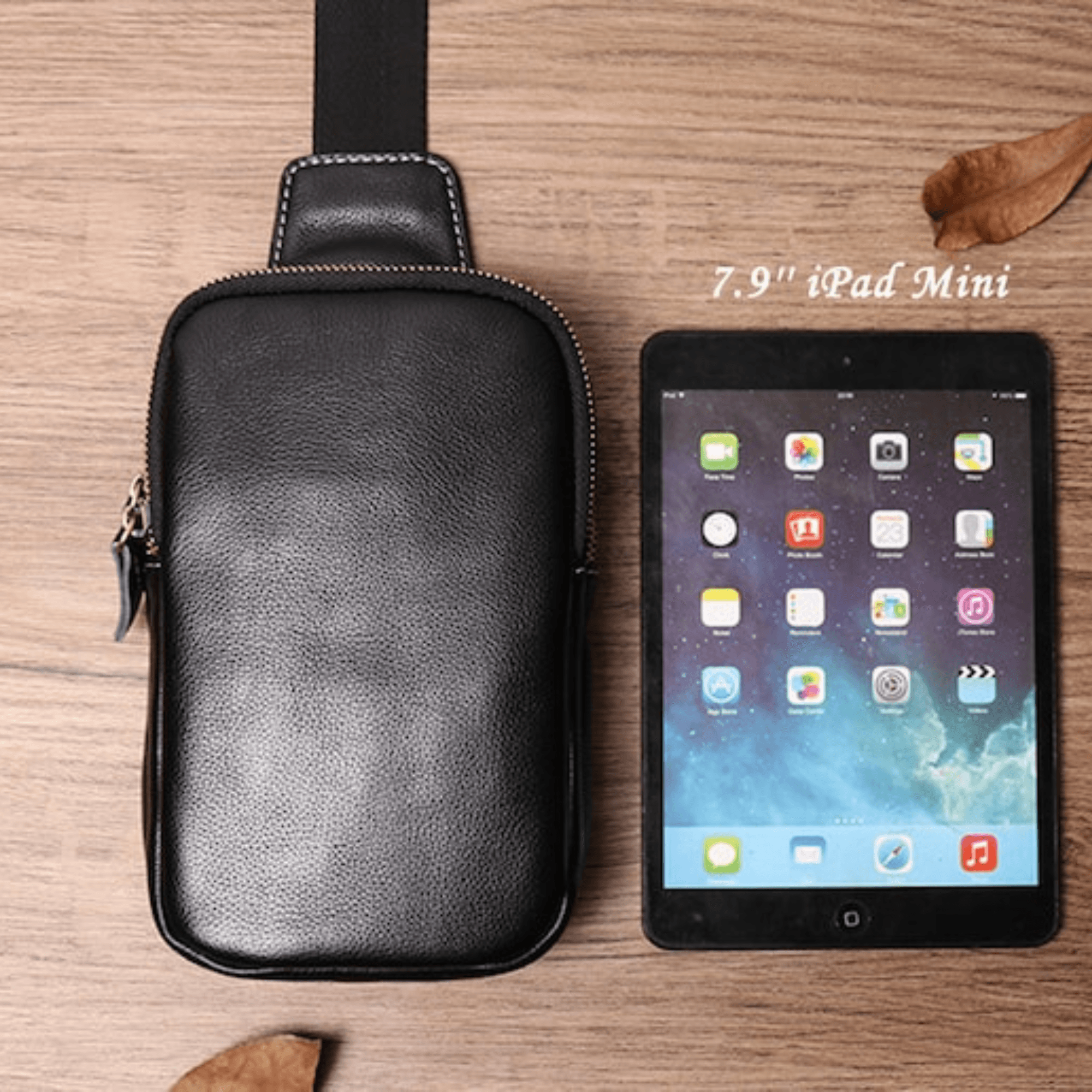 Gift for Christmas Leather Sling Bag - Leather Shop Factory
