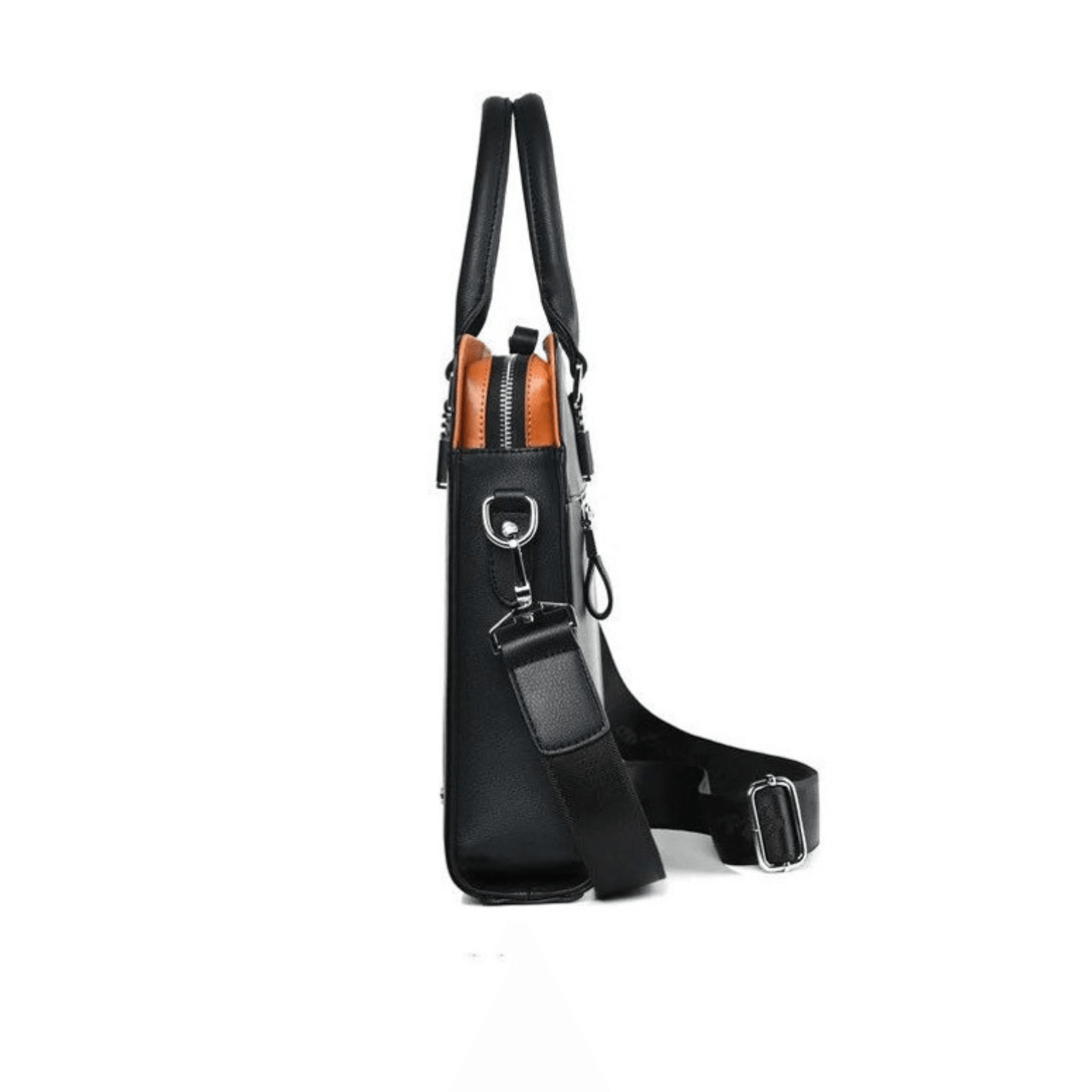 Eco-Elegance Vegan Laptop Messenger - Leather Shop Factory