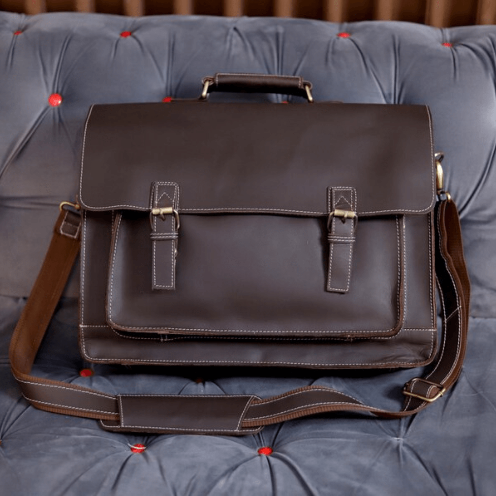 Indian Heritage Briefcase - Leather Shop Factory