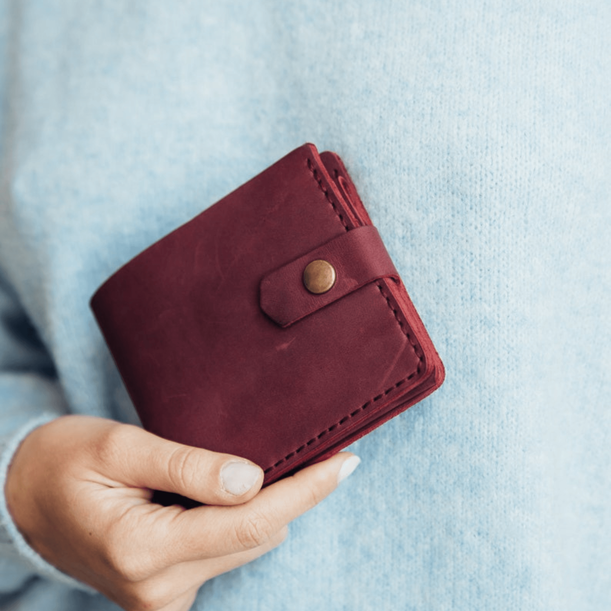 custom wallet slim wallet 3rd anniversary gift - Leather Shop Factory