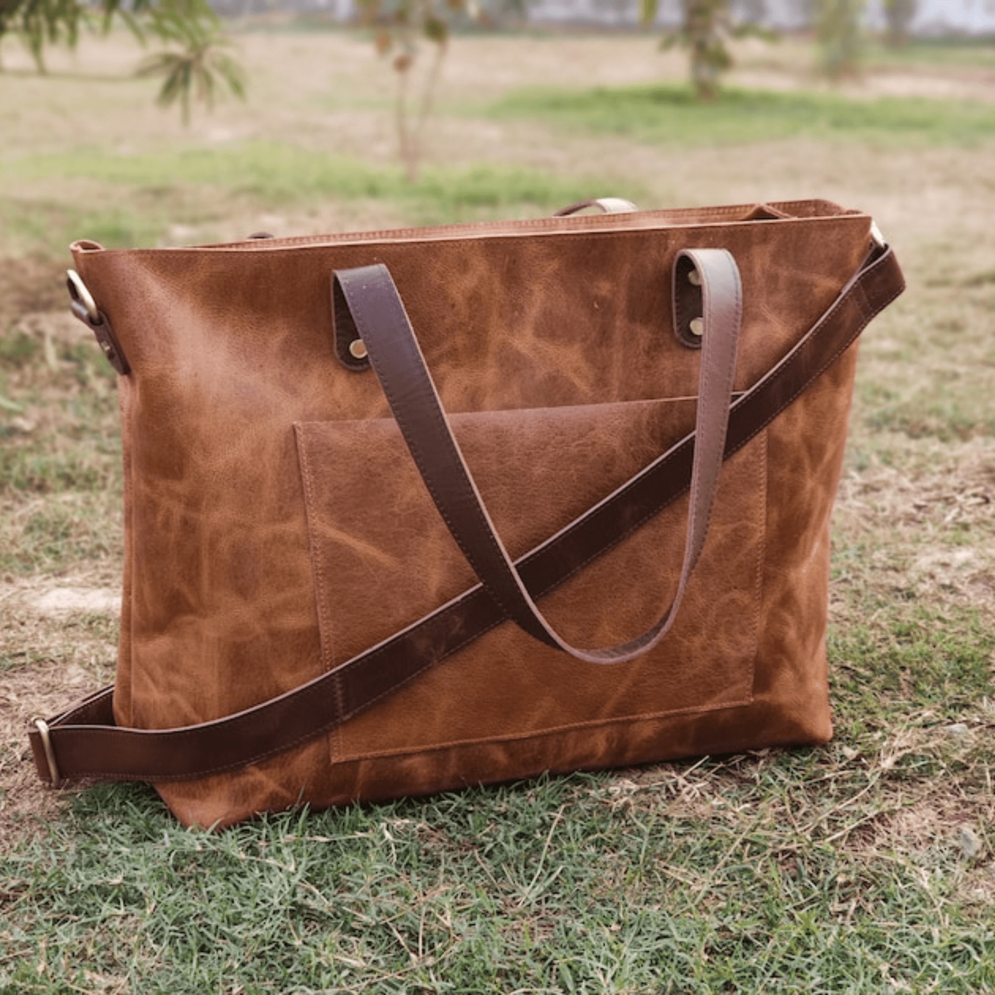 Leather tote bag for women large leather - Leather Shop Factory
