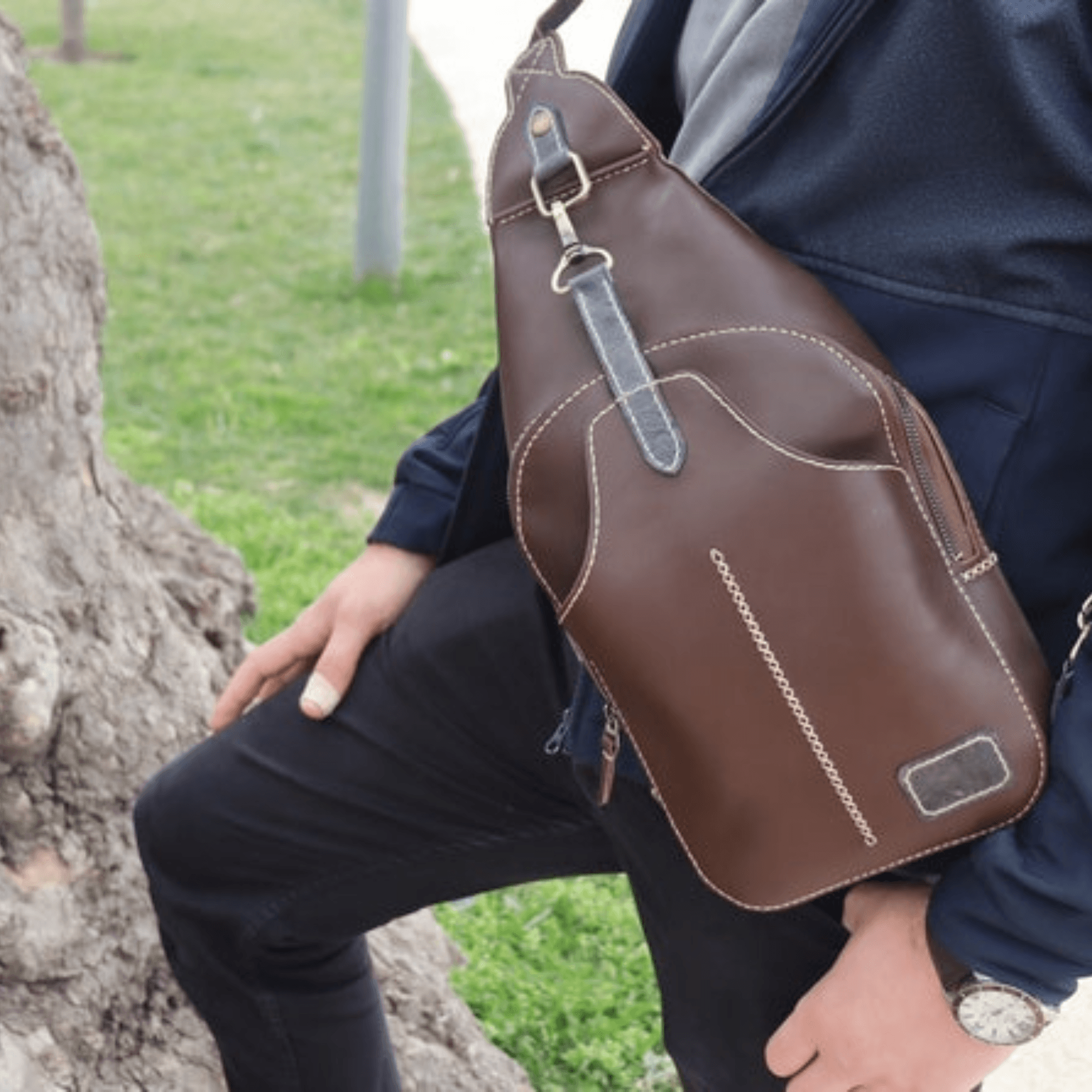 PDF Pattern leather Sling Bag-Sling bag leather pattern - Leather Shop Factory