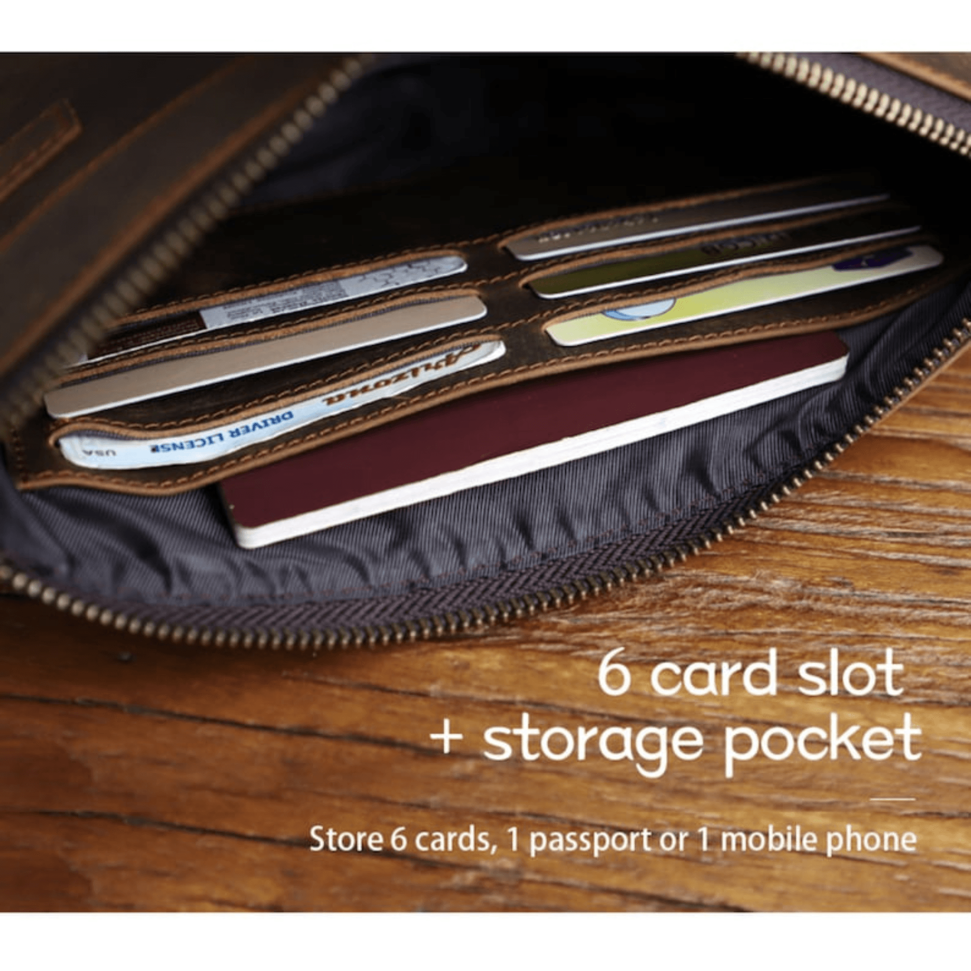 Handcrafted Leather Clutch for Stylish Men - Leather Shop Factory