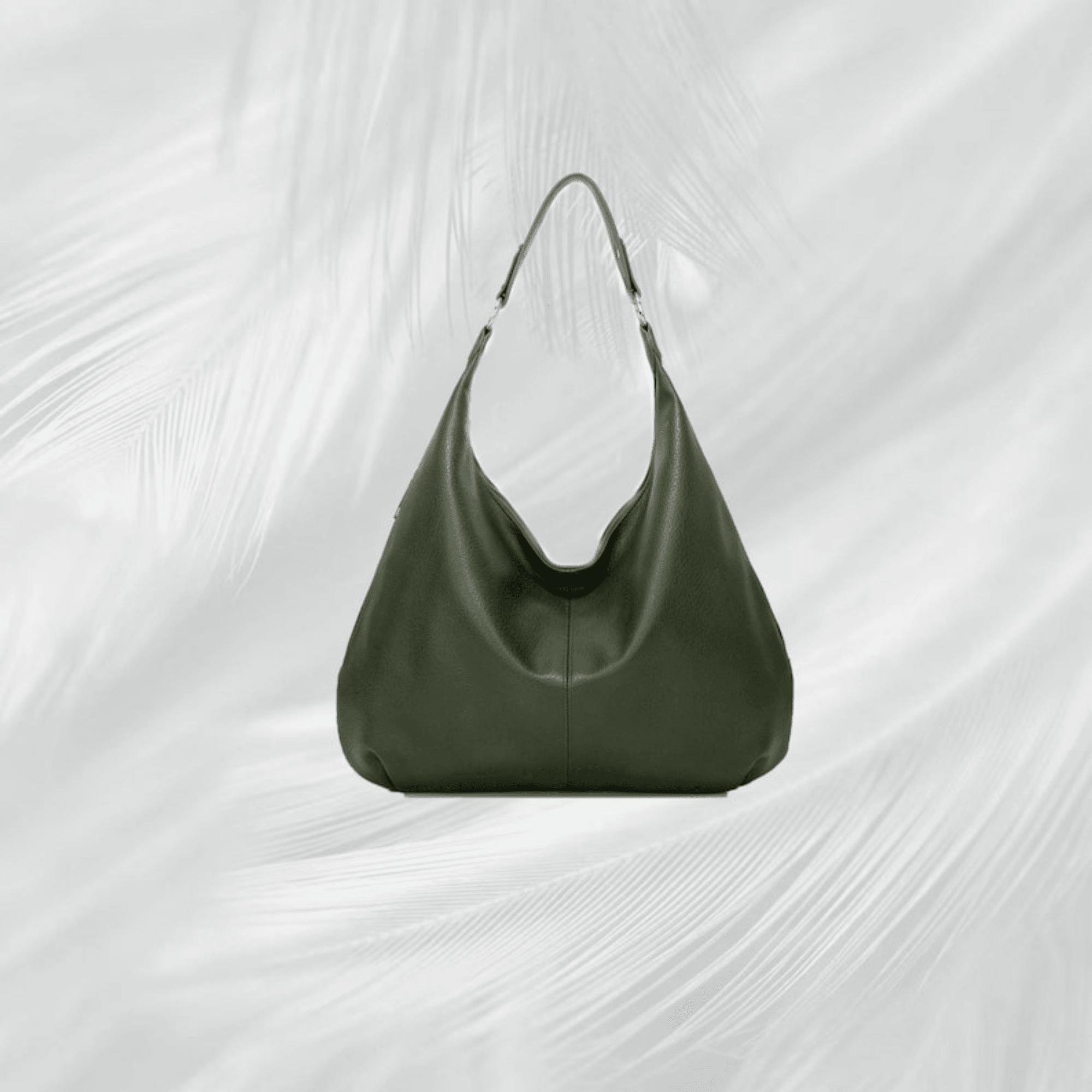 Soft leather tote,Leather large hobo bag